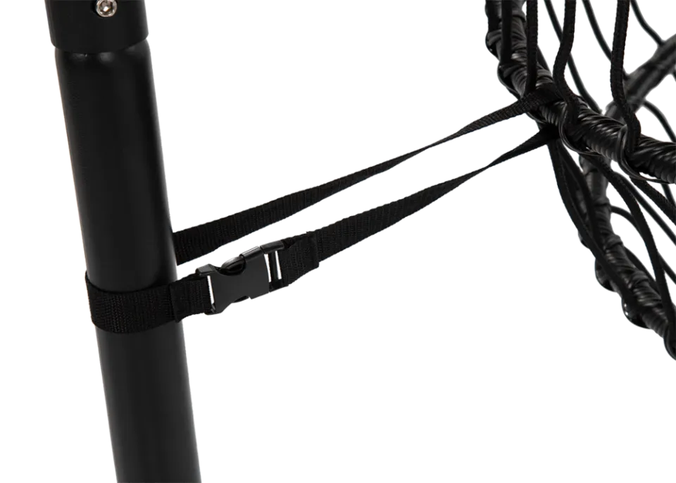 Kokona piekaramais krēsls Harmo  84/187/66 cm melns - N1 Home