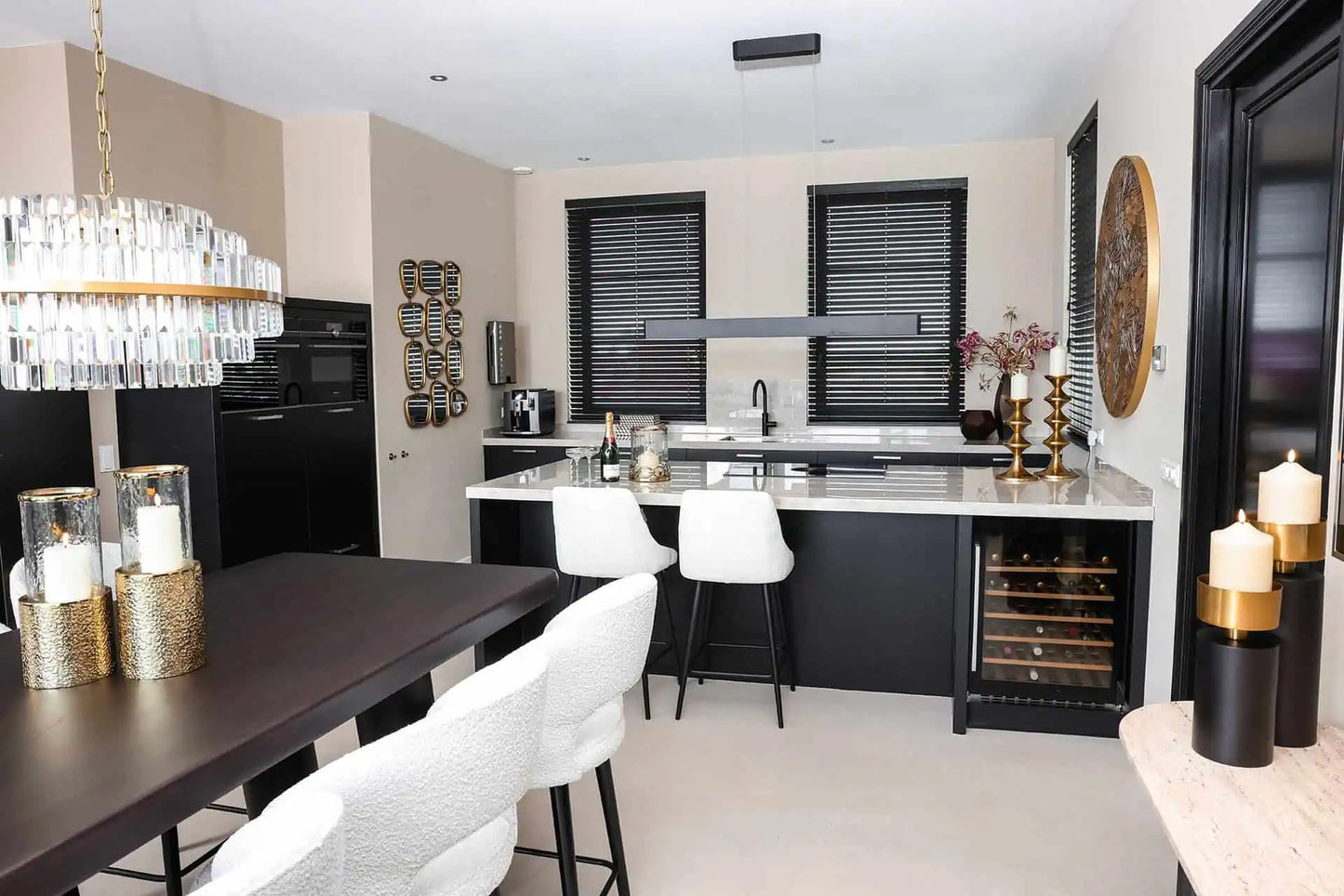 Galds Tower 220 Richmond Interiors 91/219/97 cm brūns - N1 Home