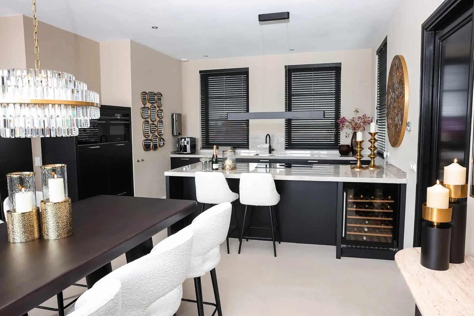 Galds Tower 220 Richmond Interiors 91/219/97 cm brūns - N1 Home