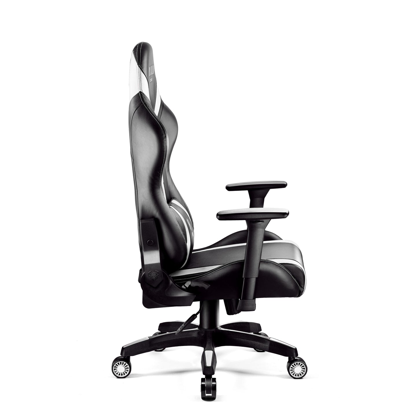 Krēsls X - HO 124-134/68/55,5; 133-143/73/62 cm melns/balts - N1 Home