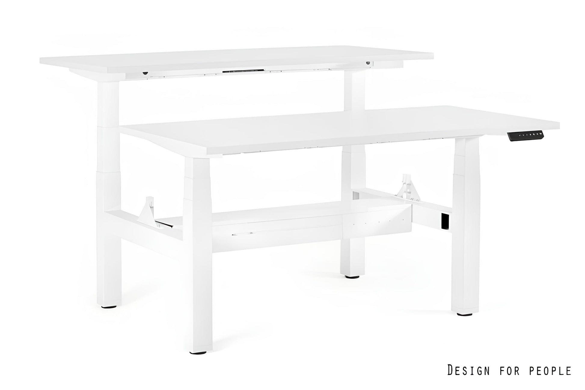 Galds Fino double 140/149,5 cm balts/balts - N1 Home