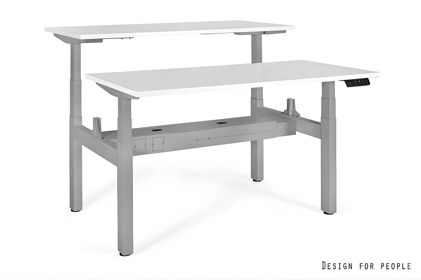 Galds Aktiva II 140; 160/70 cm pelēks/balts - N1 Home