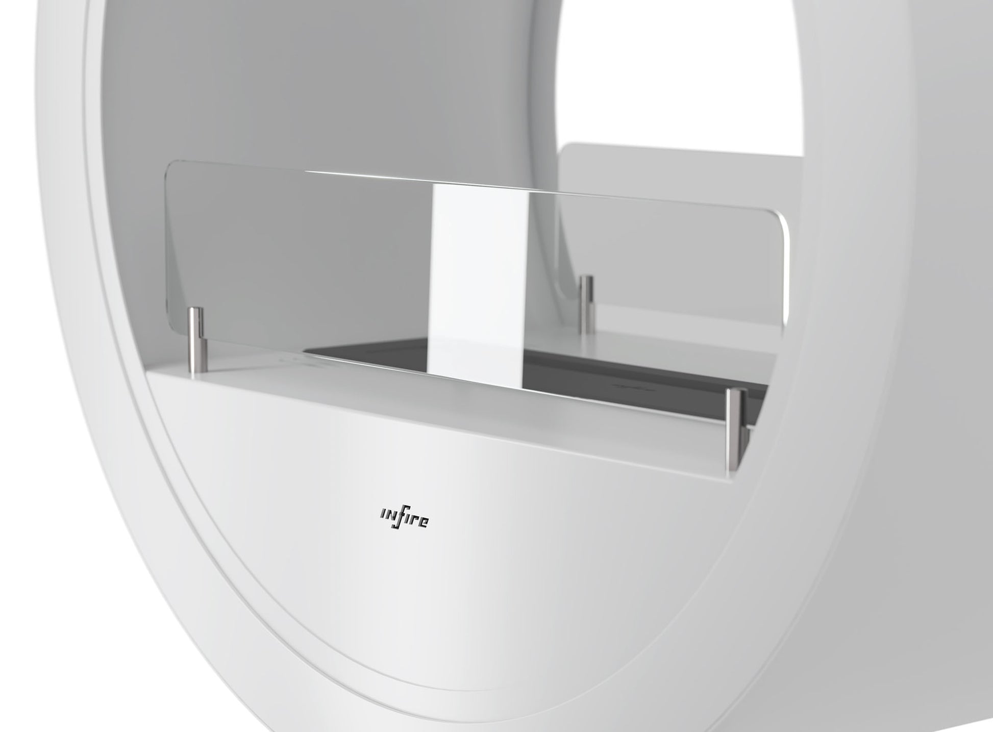 Biokamīns Incyrc stand 2side 218/70/35 cm balts - N1 Home