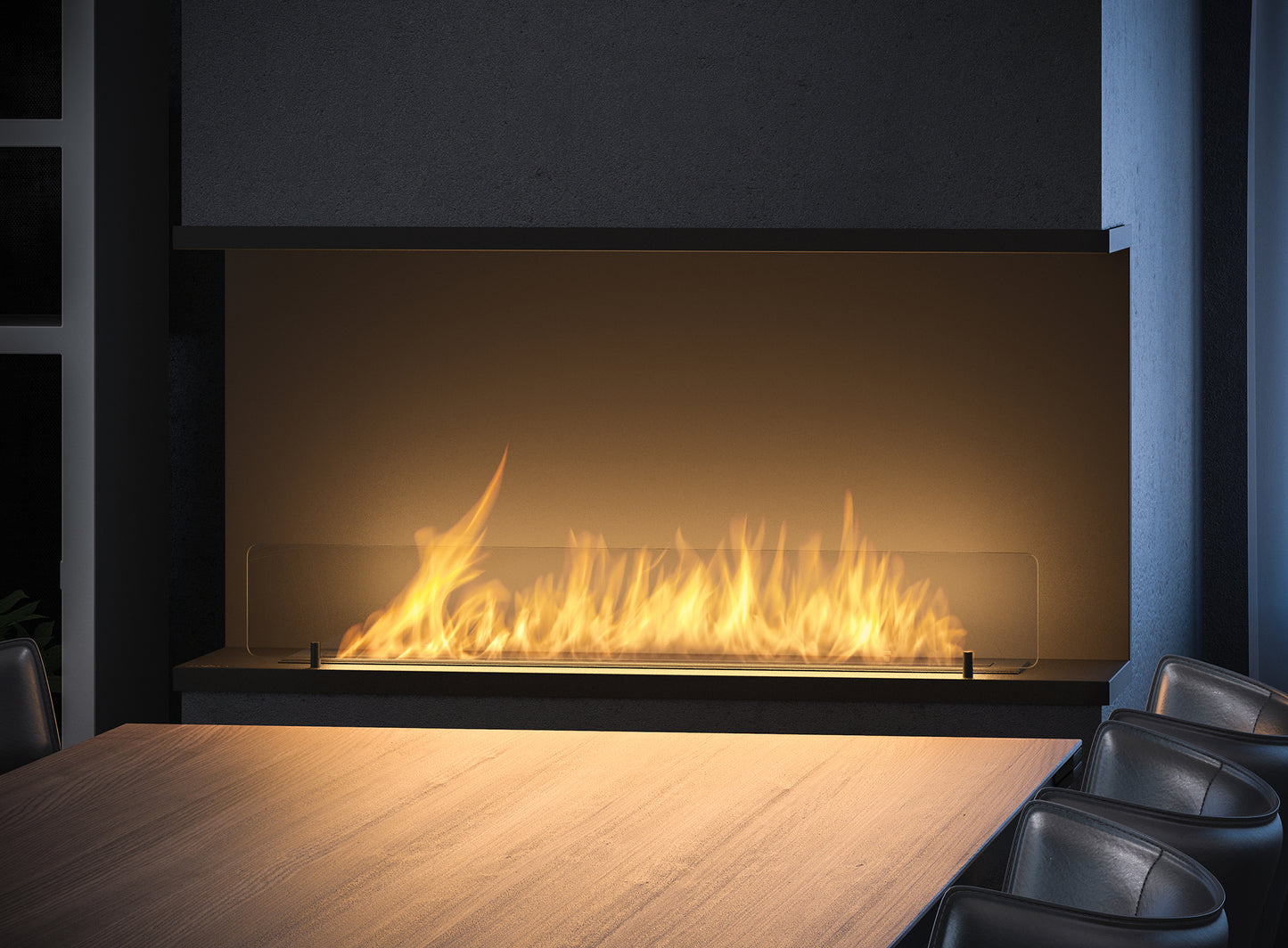 Biokamīns INSI C 2. versijas 80/45/25; 100/50/27; 120/50/20 cm melns - N1 Home