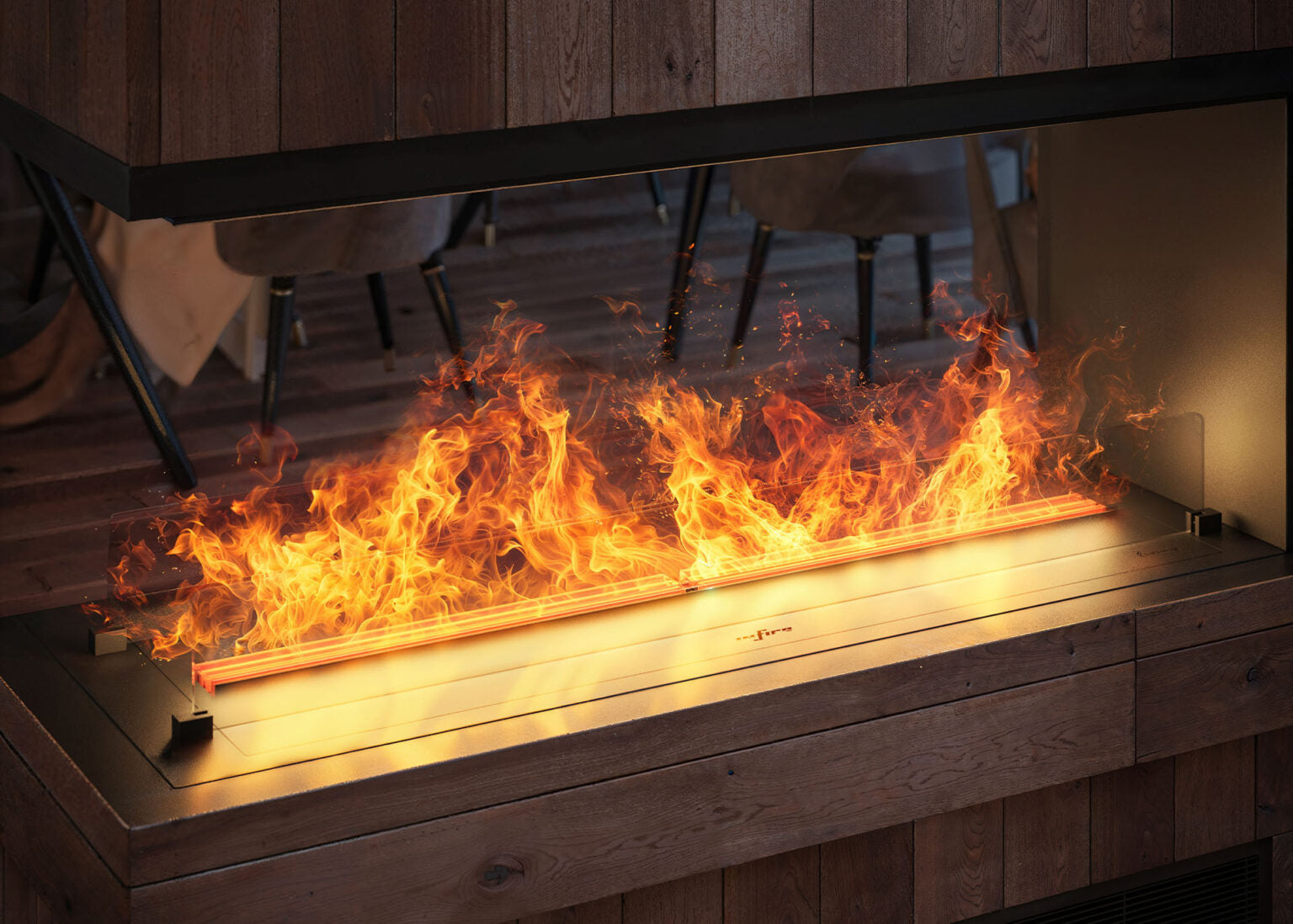 Elektriskais kamīns Invap U81200 120/50/40 cm melns - N1 Home