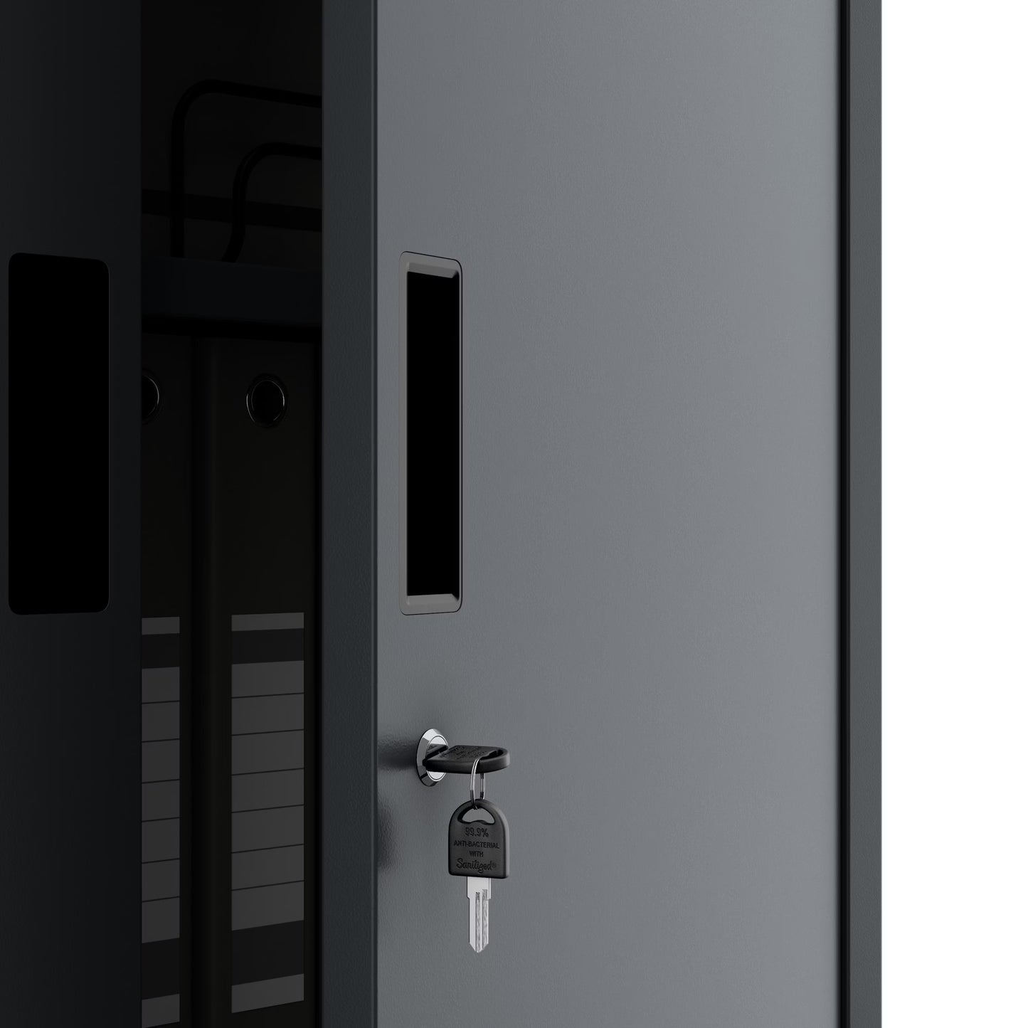 Skapis Yan kompakts 175/80/40 cm antracīts - N1 Home