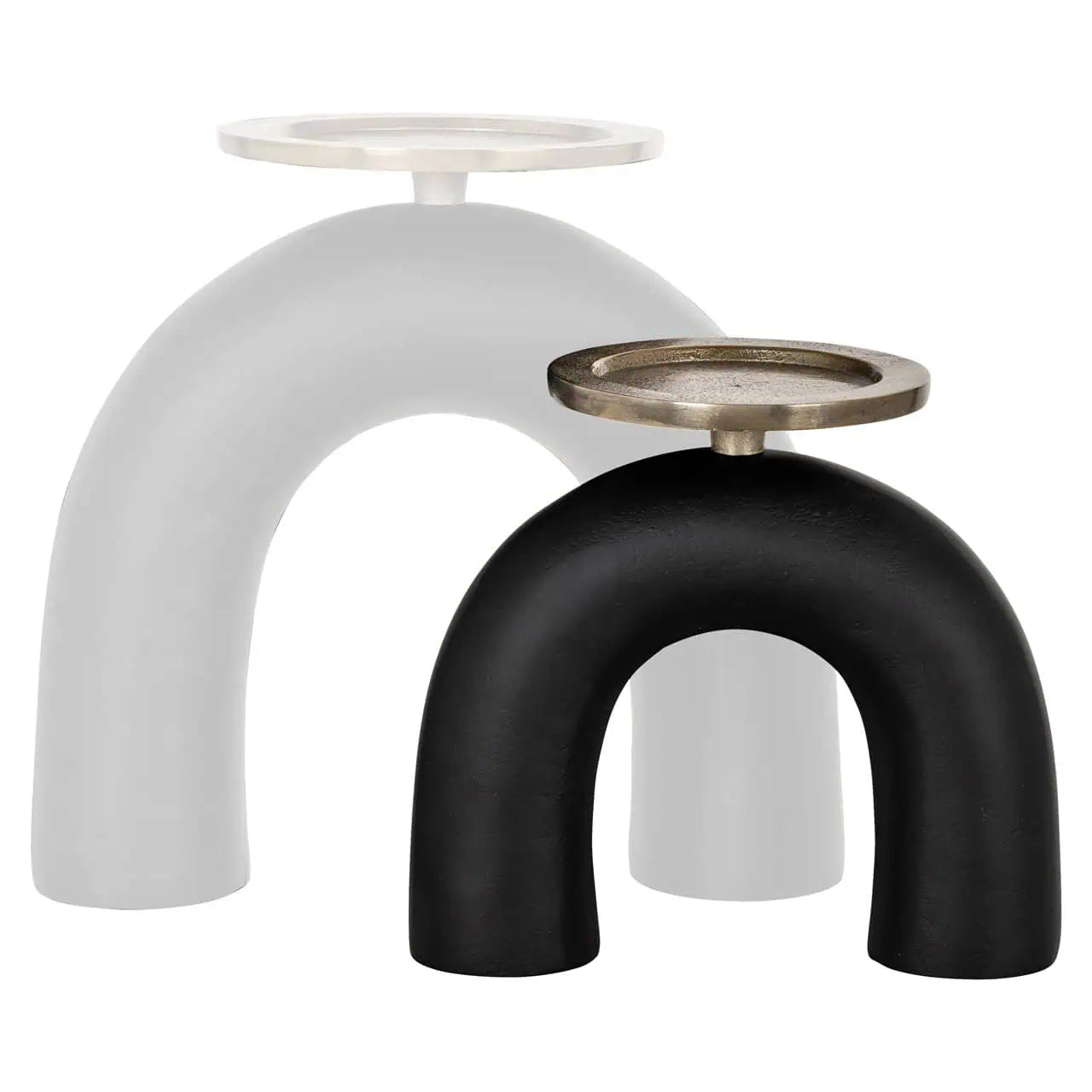 Svečturis Livi black/gold small Richmond Interiors 17/19/5 cm melns/zelts - N1 Home