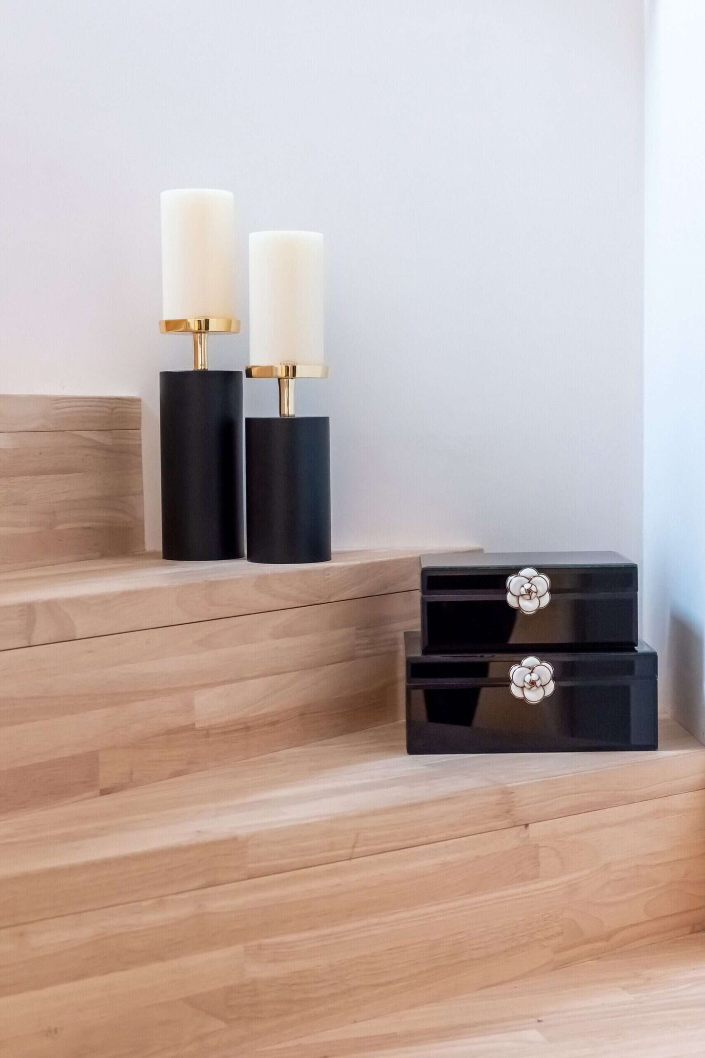 Uzglabāšanas kaste Vivy Richmond Interiors 17/22/8; 19/25/9 cm melns