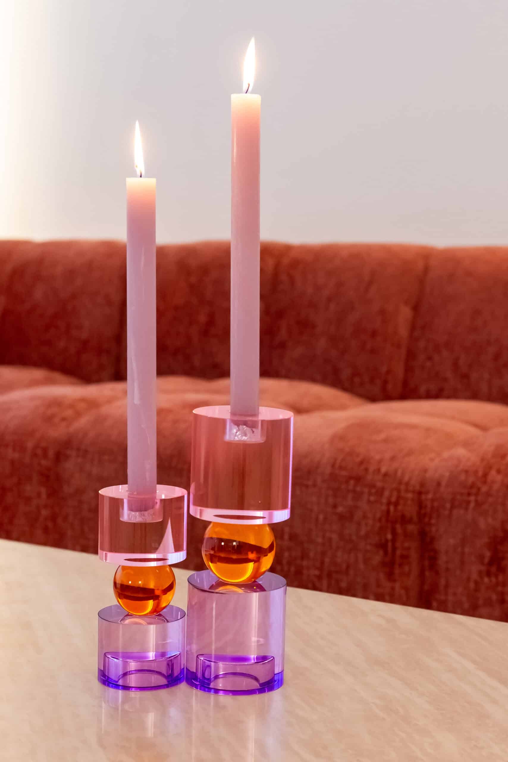 Svečturis Zahra Richmond Interiors 21/8/8 cm purple - N1 Home