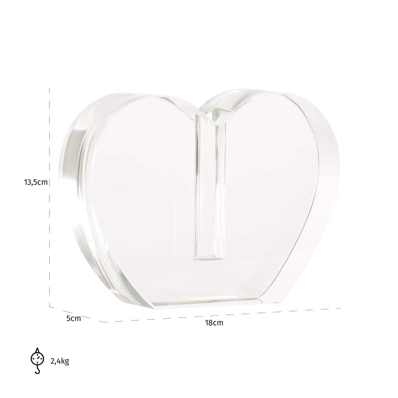 Svečturis Sana L Richmond Interiors 13,5/18/5 cm balts - N1 Home