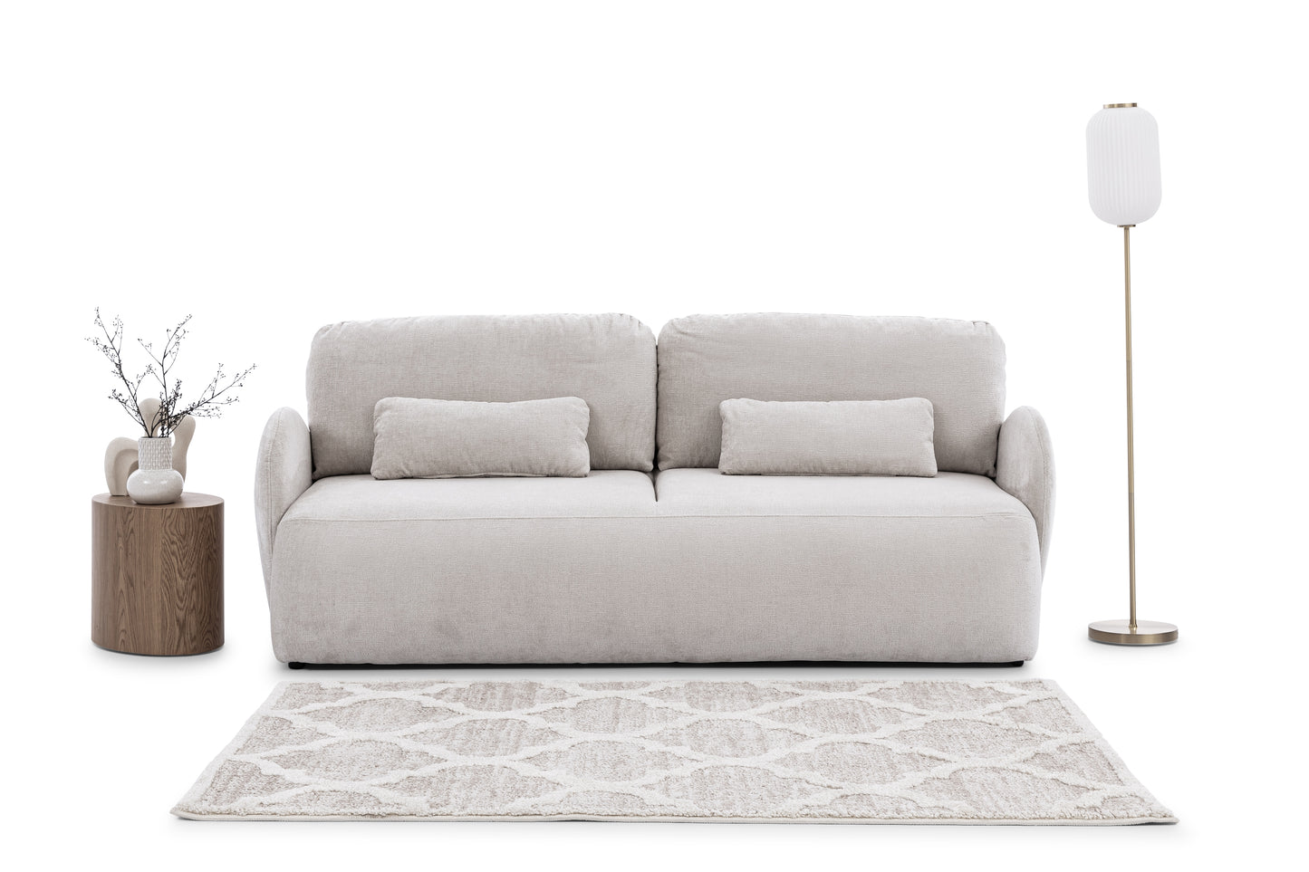 Dīvāns Din 212/88/108 cm Vogue 1 Krēms - N1 Home