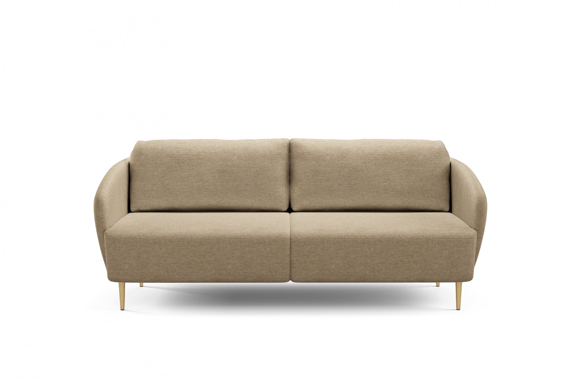 Dīvāns Nao 212/95/98 cm Uni 8005 Sand/zelts kājas - N1 Home