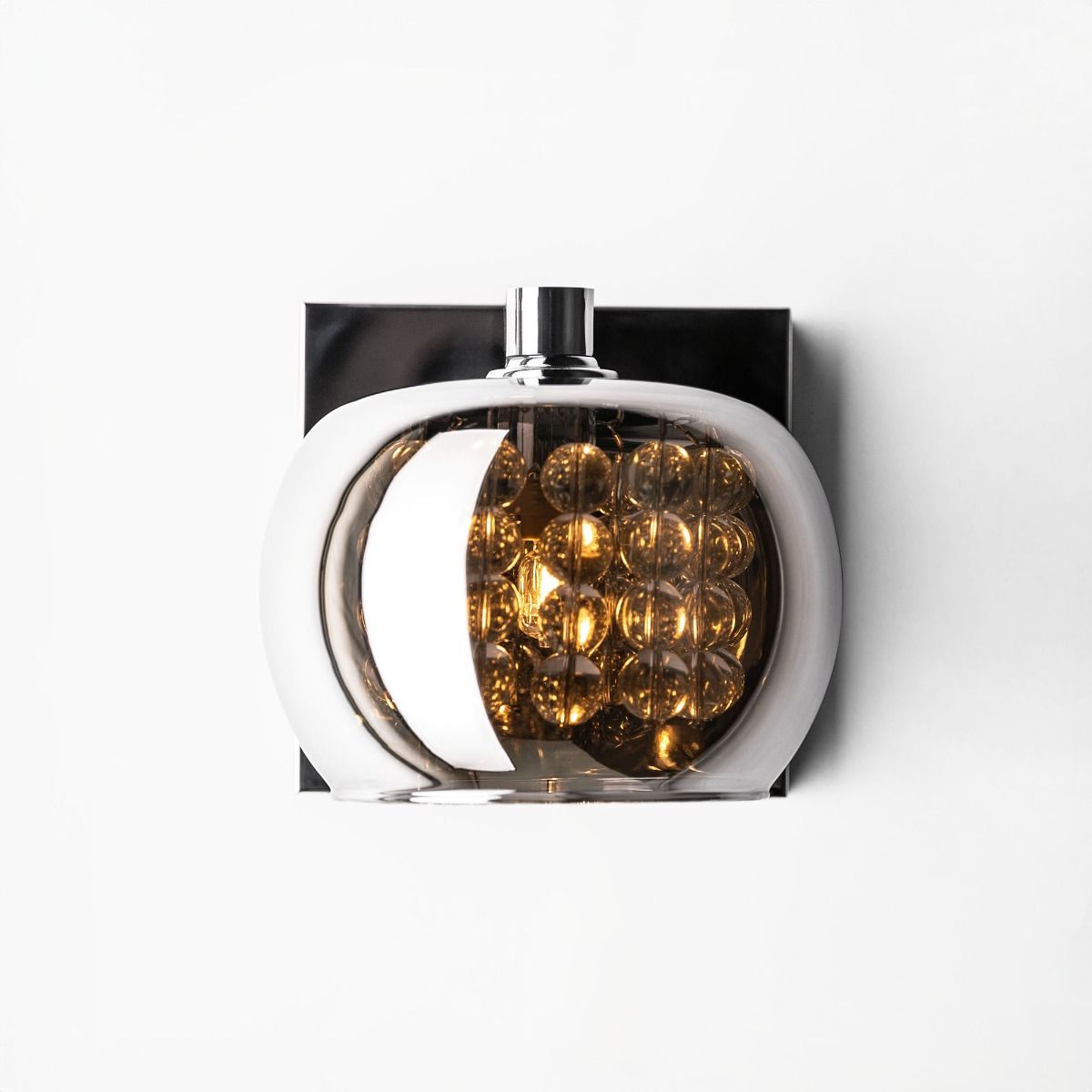 Sienas lampa Kristāla 12/13/16 cm hroms