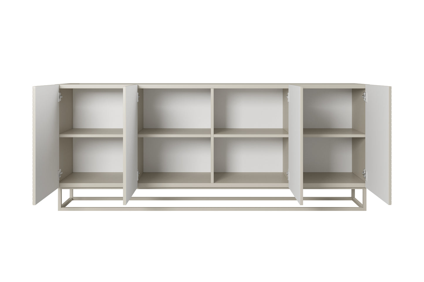 OSLO kumode ar metāla kājām 200/81/43 cm kašmirs/kašmirs - N1 Home