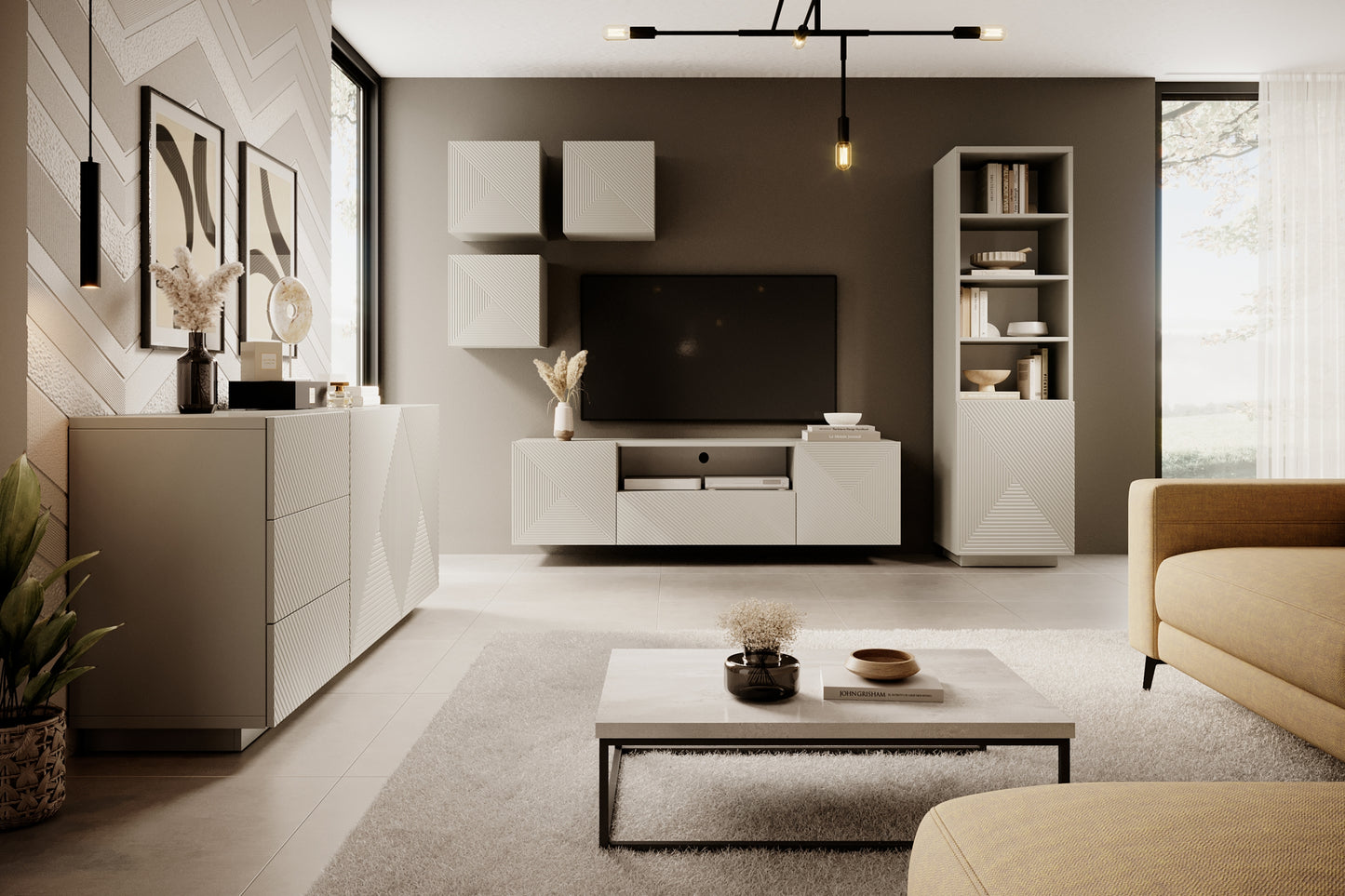 OSLO kumode bez kājas 167/71/43 cm kašmirs - N1 Home