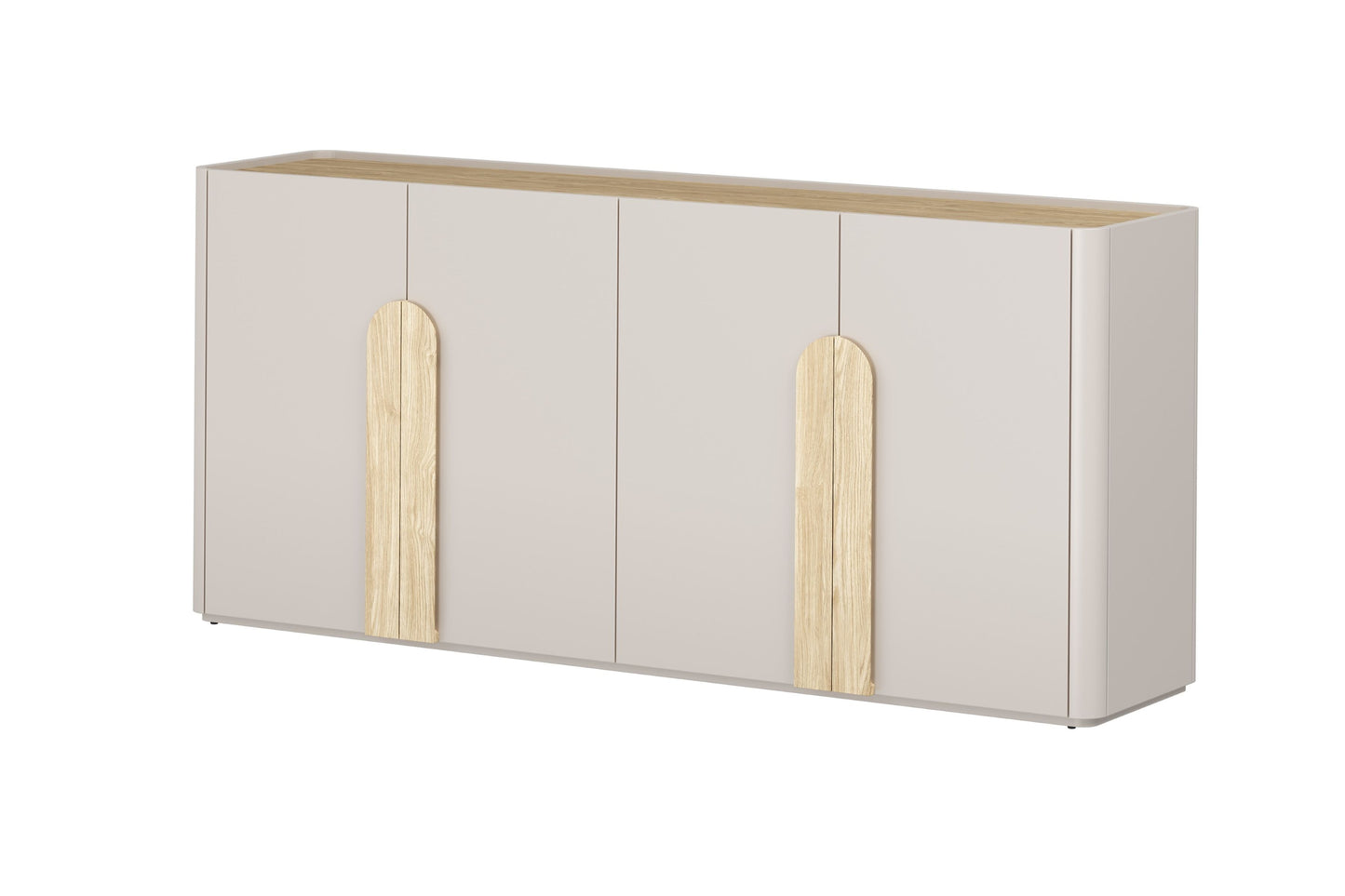 Kumode Amil 200/89/48 cm Kašmirs / Eļļots ozols / Gaišs ozols - N1 Home