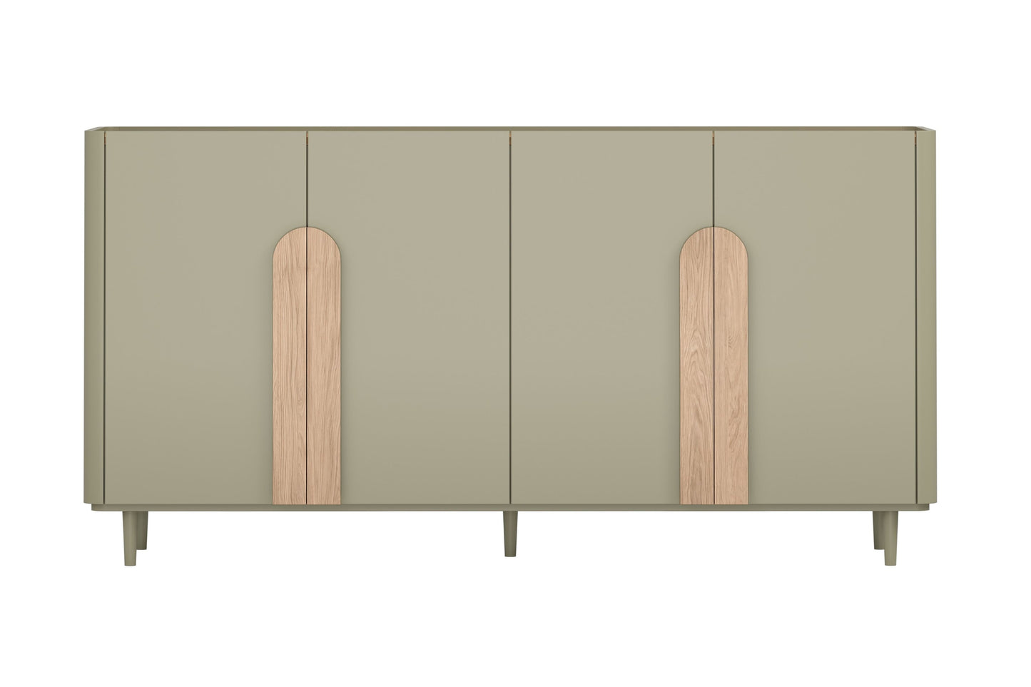 Kumode Amil 200/102/48 cm Eikalipts / Baltijas kāpu ozols / Dabīgais ozols - N1 Home