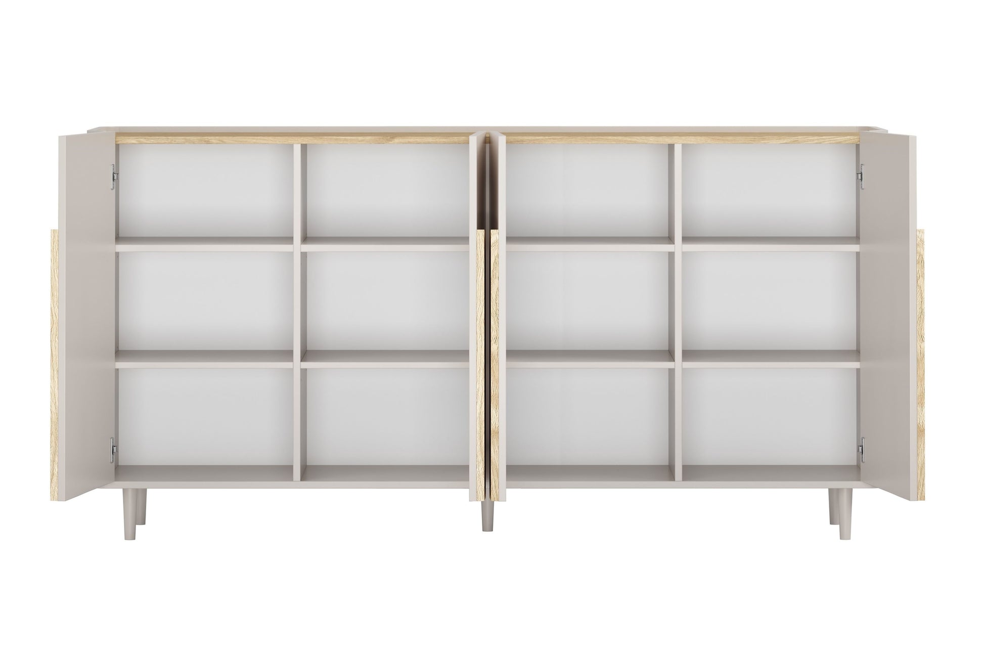 Kumode Amil 200/102/48 cm Kašmirs / Eļļots ozols / Gaišs ozols - N1 Home