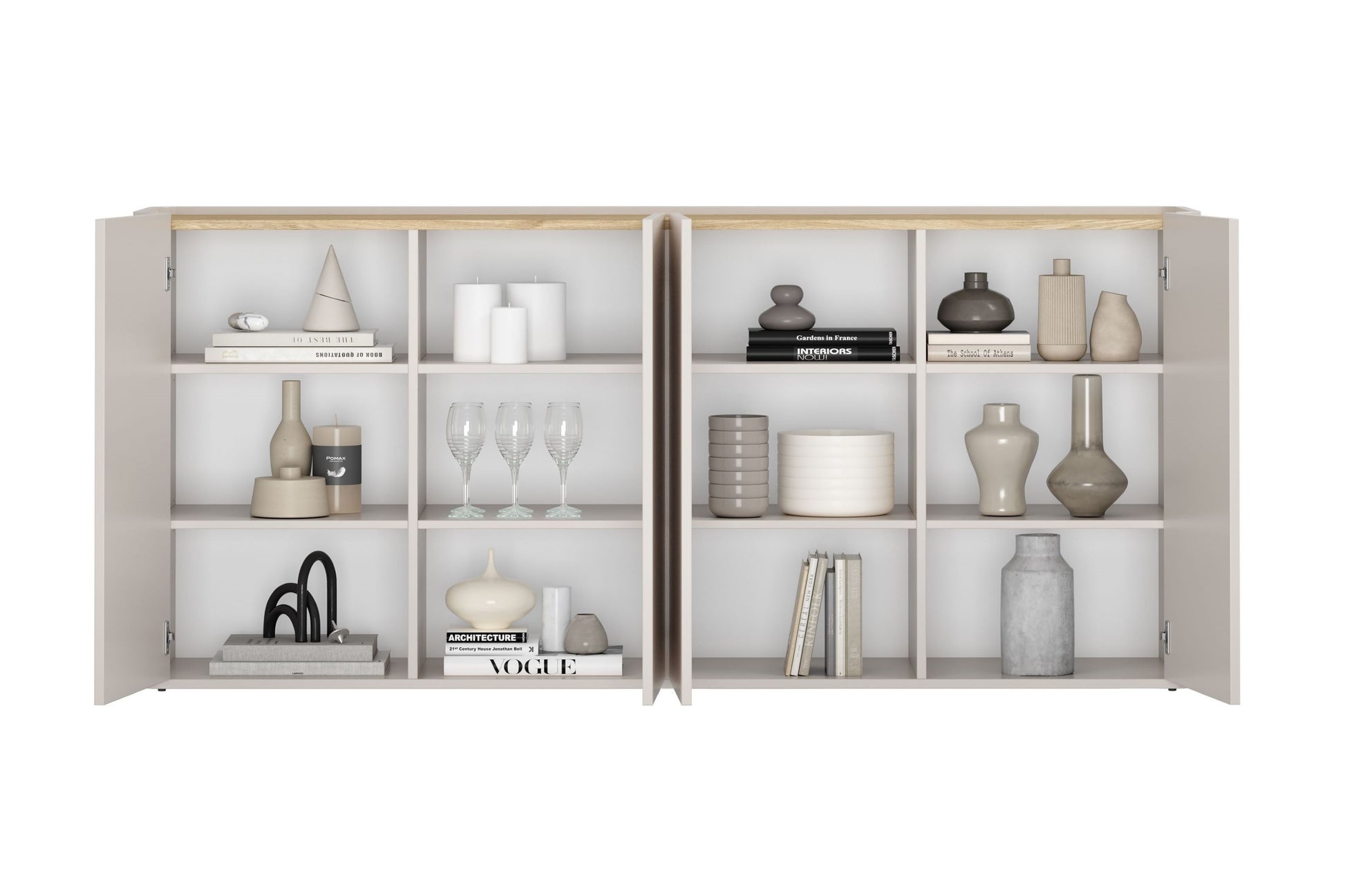 Kumode Elva 200/89.5/48 cm Kašmirs / Eļļots ozols - N1 Home