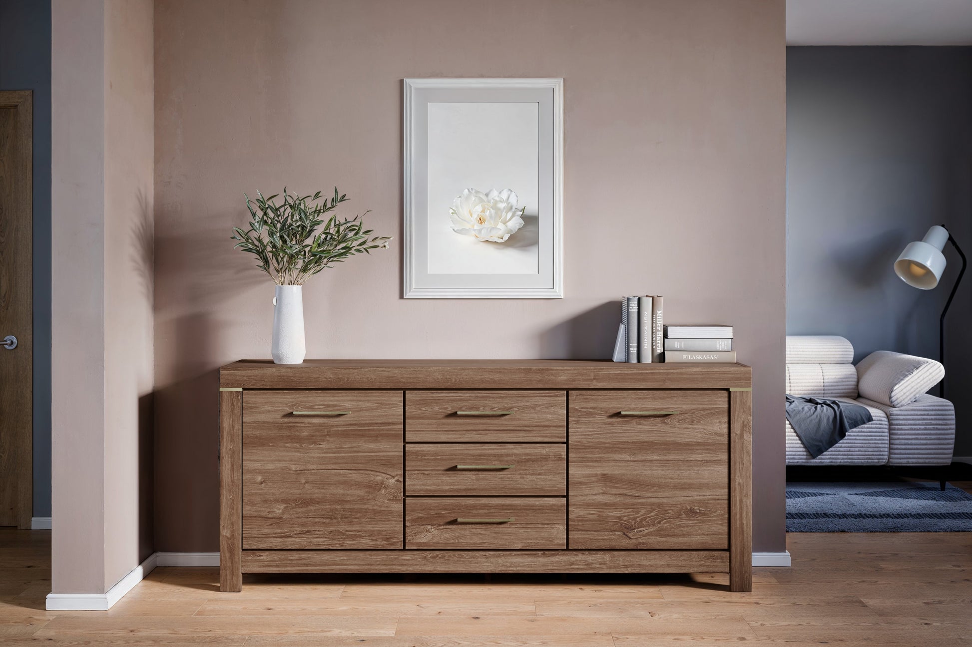 Kumode Geri 200/85/45 cm rosīgs ozols - N1 Home