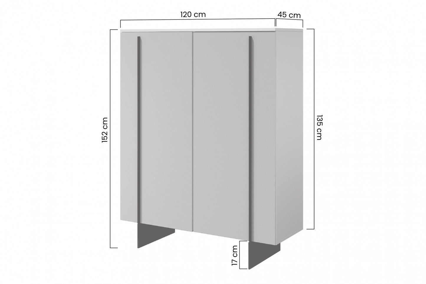 Kumode Lare 120/152/45 cm kašmirs - N1 Home