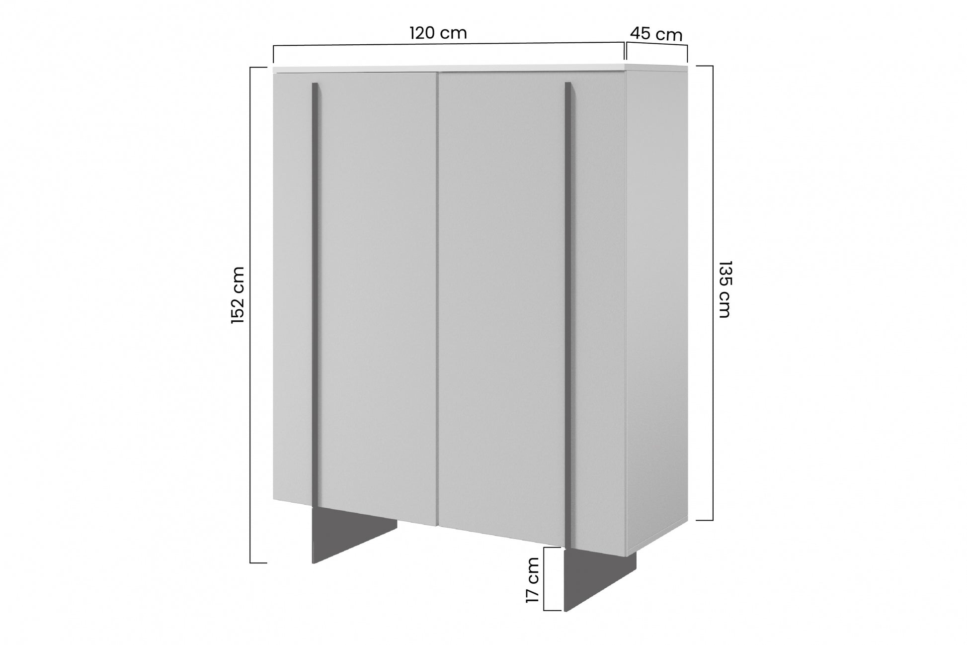 Kumode Lare 120/152/45 cm ogles - N1 Home