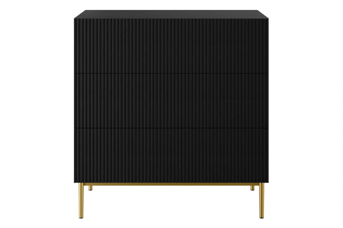 Kumode Austin 100/105/45 cm melns/zelts - N1 Home