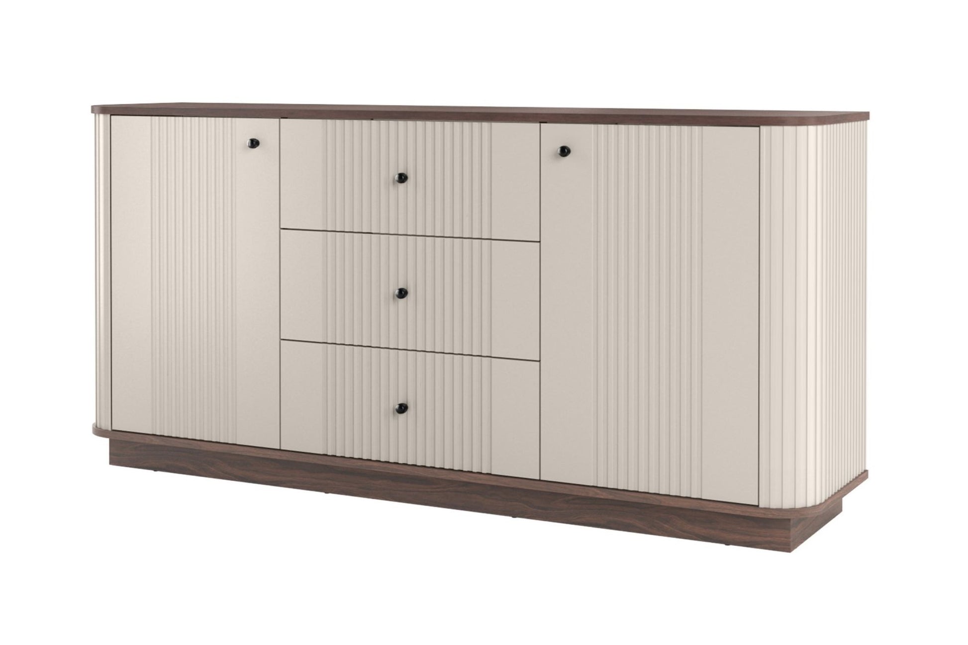 Kumode Vespa 160/77/38/ cm kašmirs/rieksts/melns - N1 Home