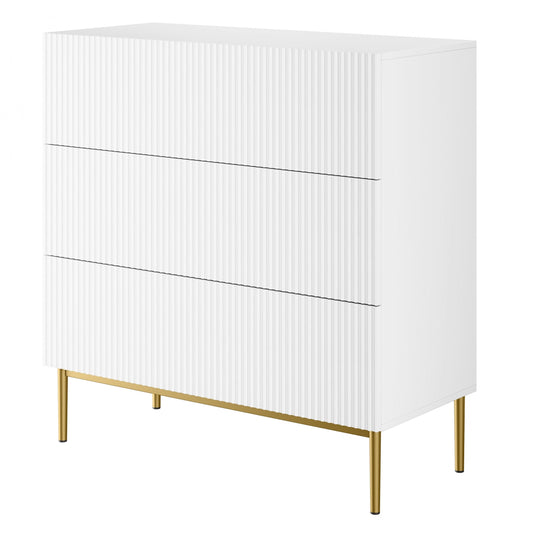 Kumode Austin 100/105/45 cm balts/zelts - N1 Home