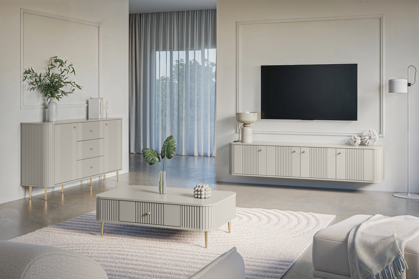 Kumode Vespa 160/85/38 cm kašmirs/zelts - N1 Home