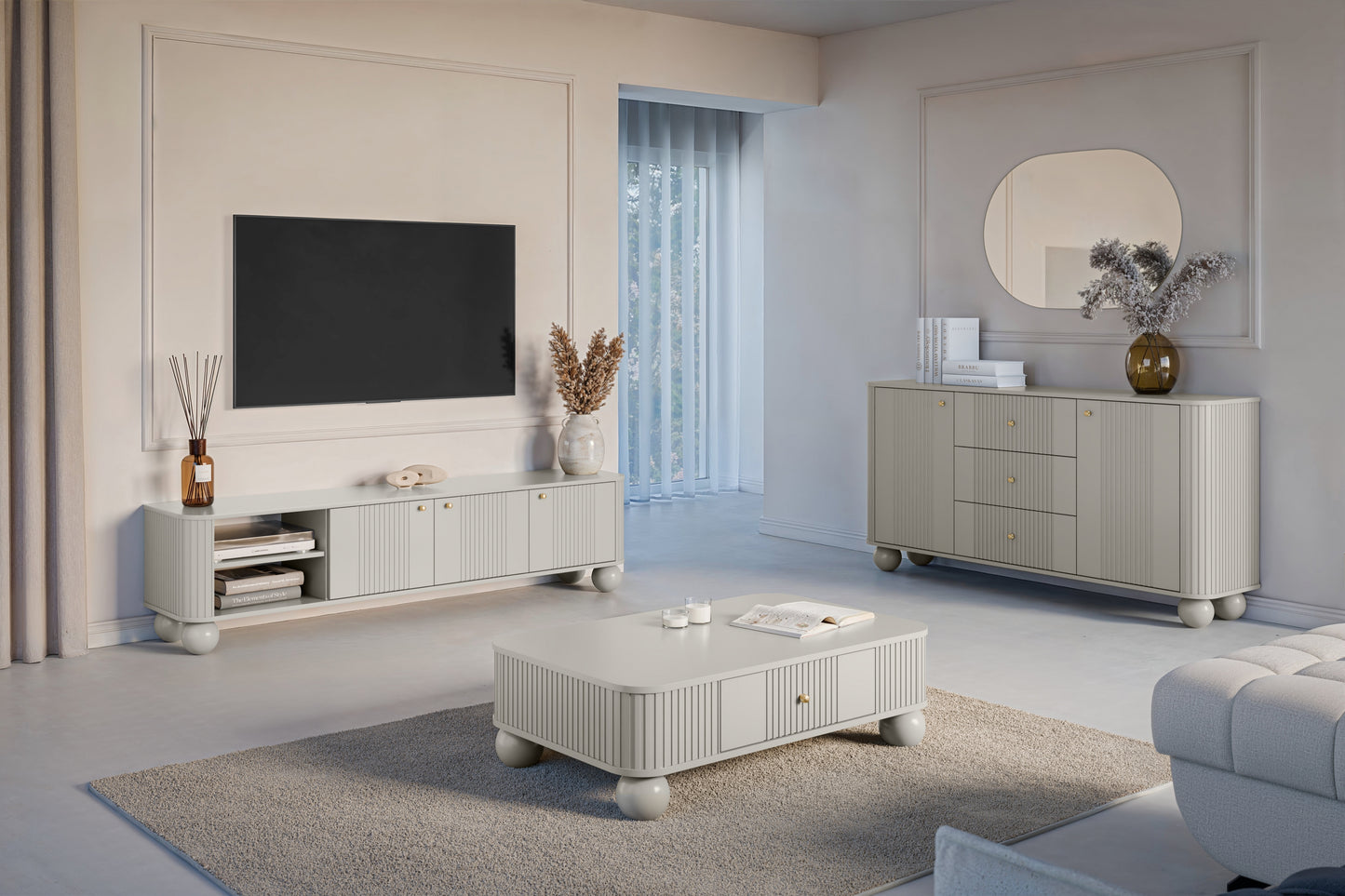 Kumode Vespa 160/82/38 cm kašmirs/zelts - N1 Home