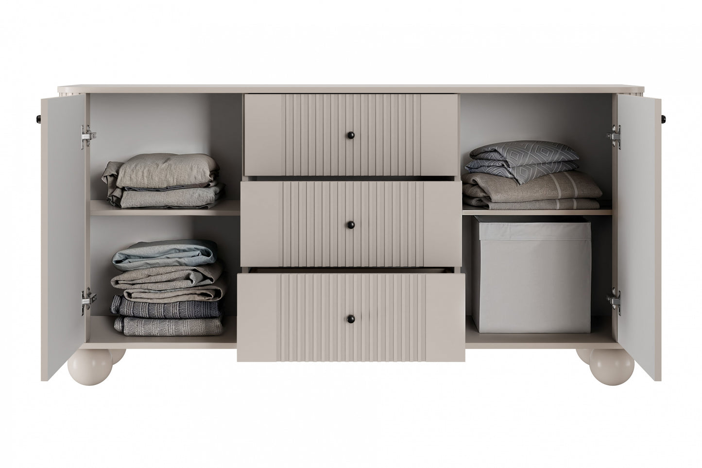 Kumode Vespa 160/82/38 cm kašmirs/melns - N1 Home