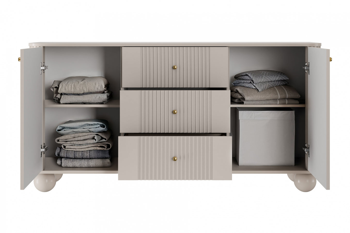 Kumode Vespa 160/82/38 cm kašmirs/zelts - N1 Home