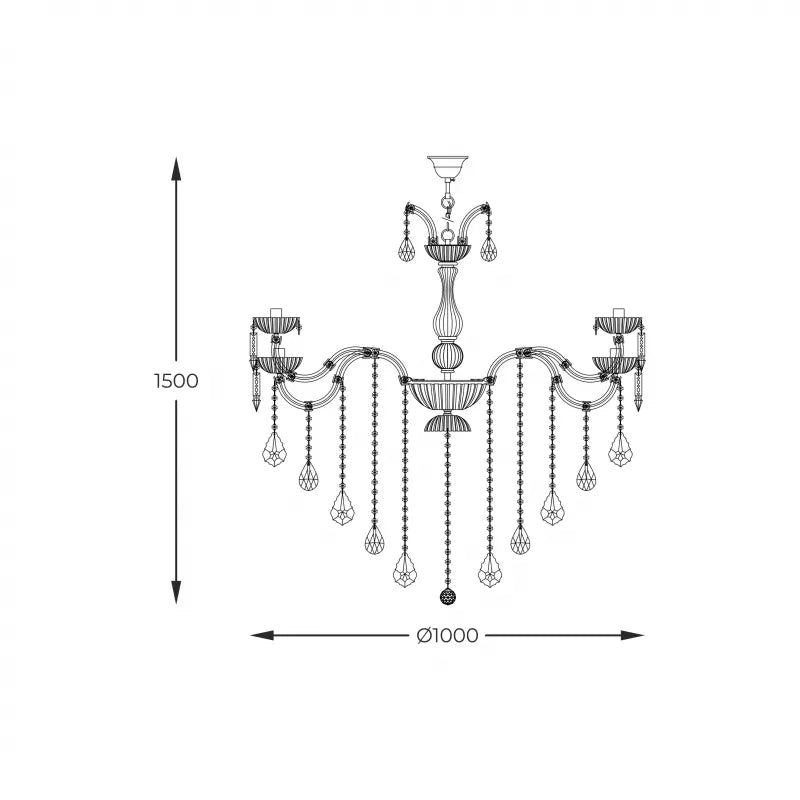 Piekaramā lampa Rows 150/100/100 cm sudraba - N1 Home