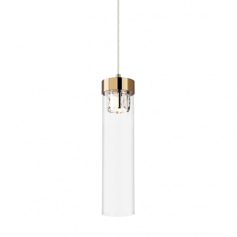 Piekaramā lampa Gemma 43/11 cm rozā zelts - N1 Home
