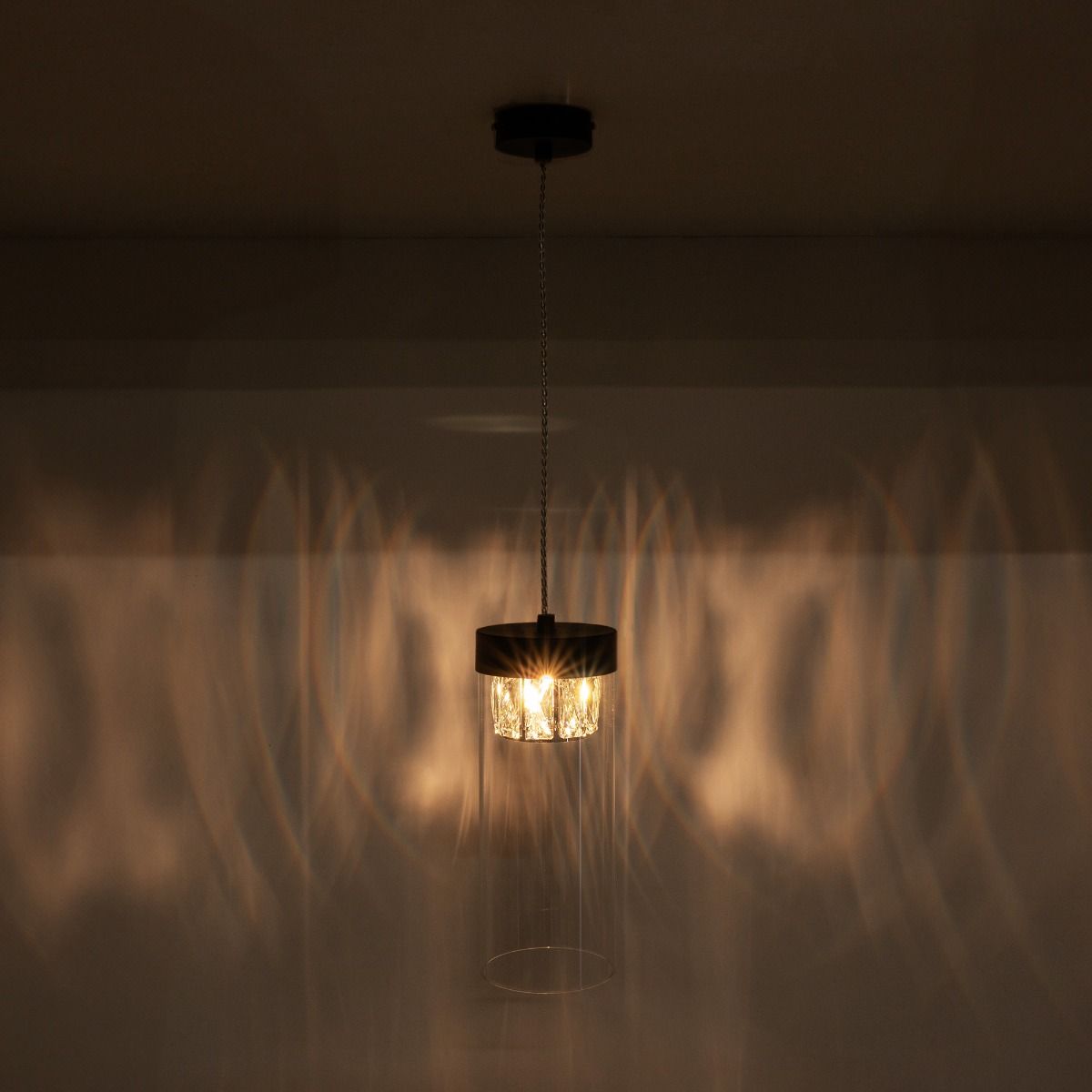 Piekaramā lampa Gemma 43/11 cm melns