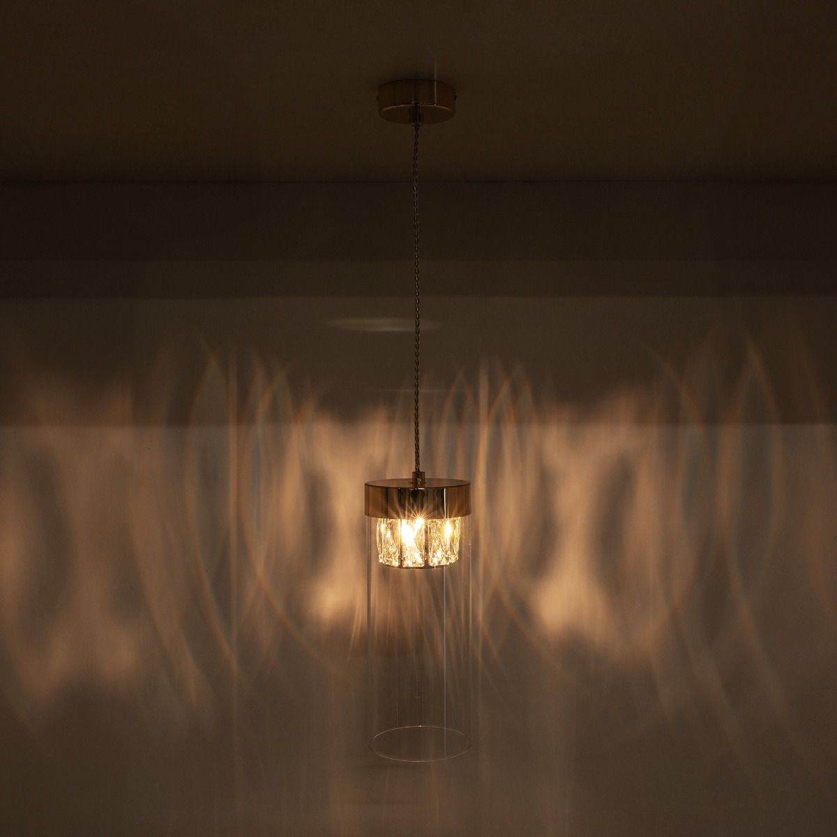 Piekaramā lampa Gemma 43/11 cm rozā zelts - N1 Home