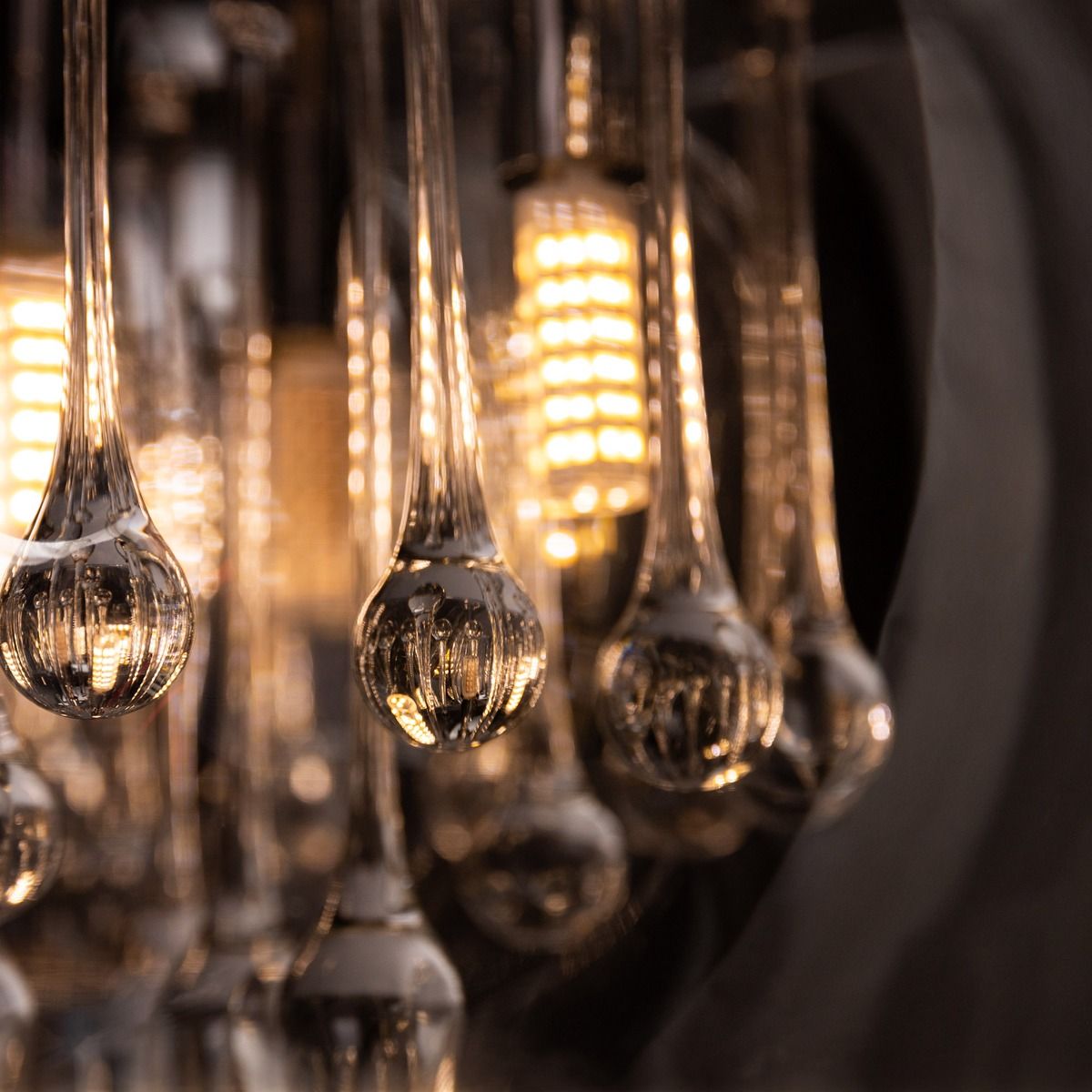 Piekaramā lampa Kristāla 145/50 cm hroms - N1 Home