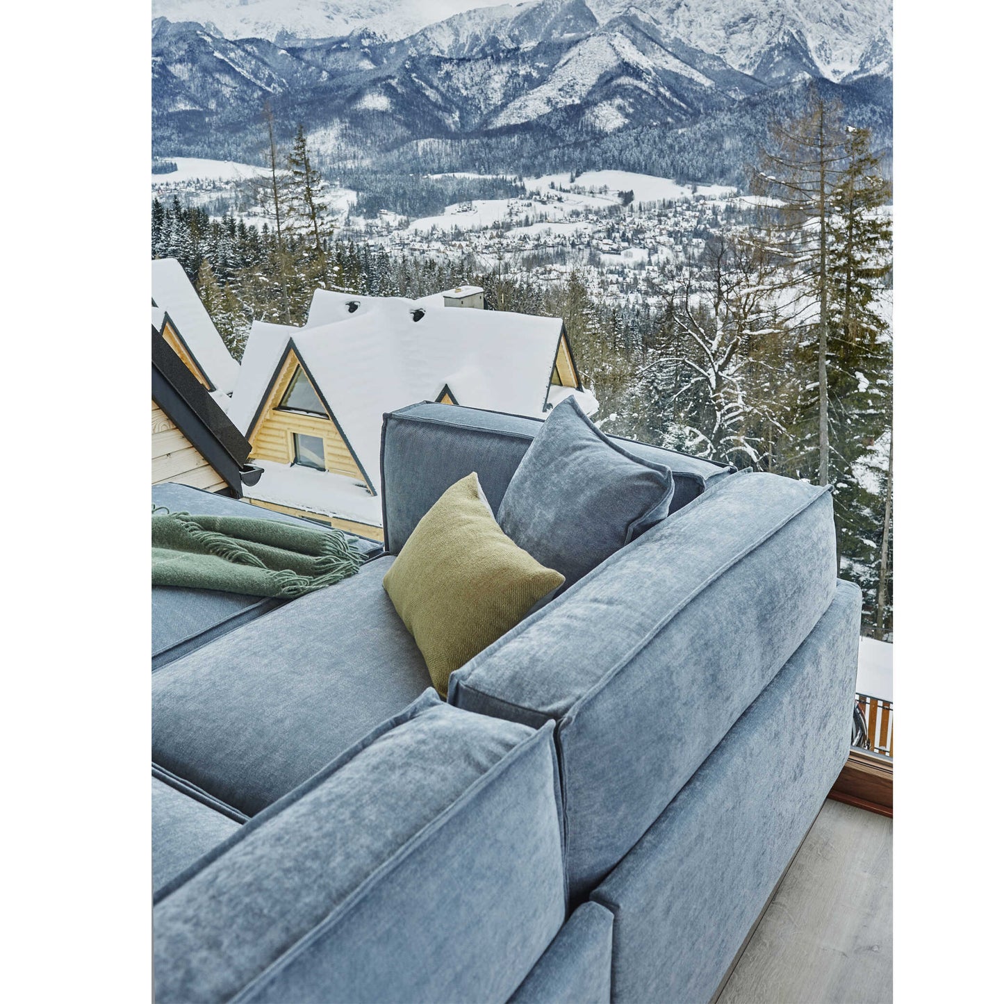 Dīvāns Laurent Befame 315/101/290 cm grafits - N1 Home