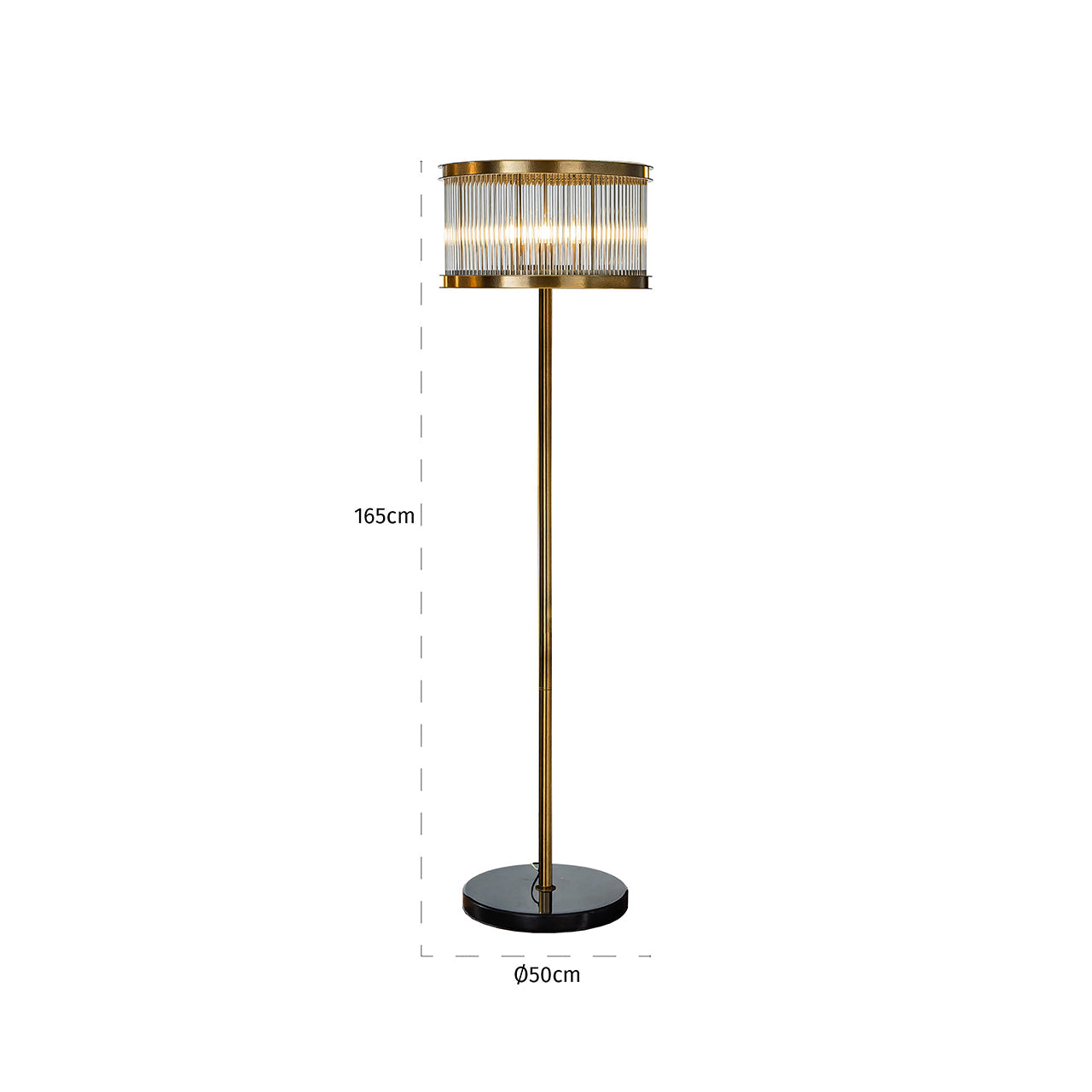 Stāvlampa Richmond Interiors Nadine 180/50/50 cm bronza - N1 Home