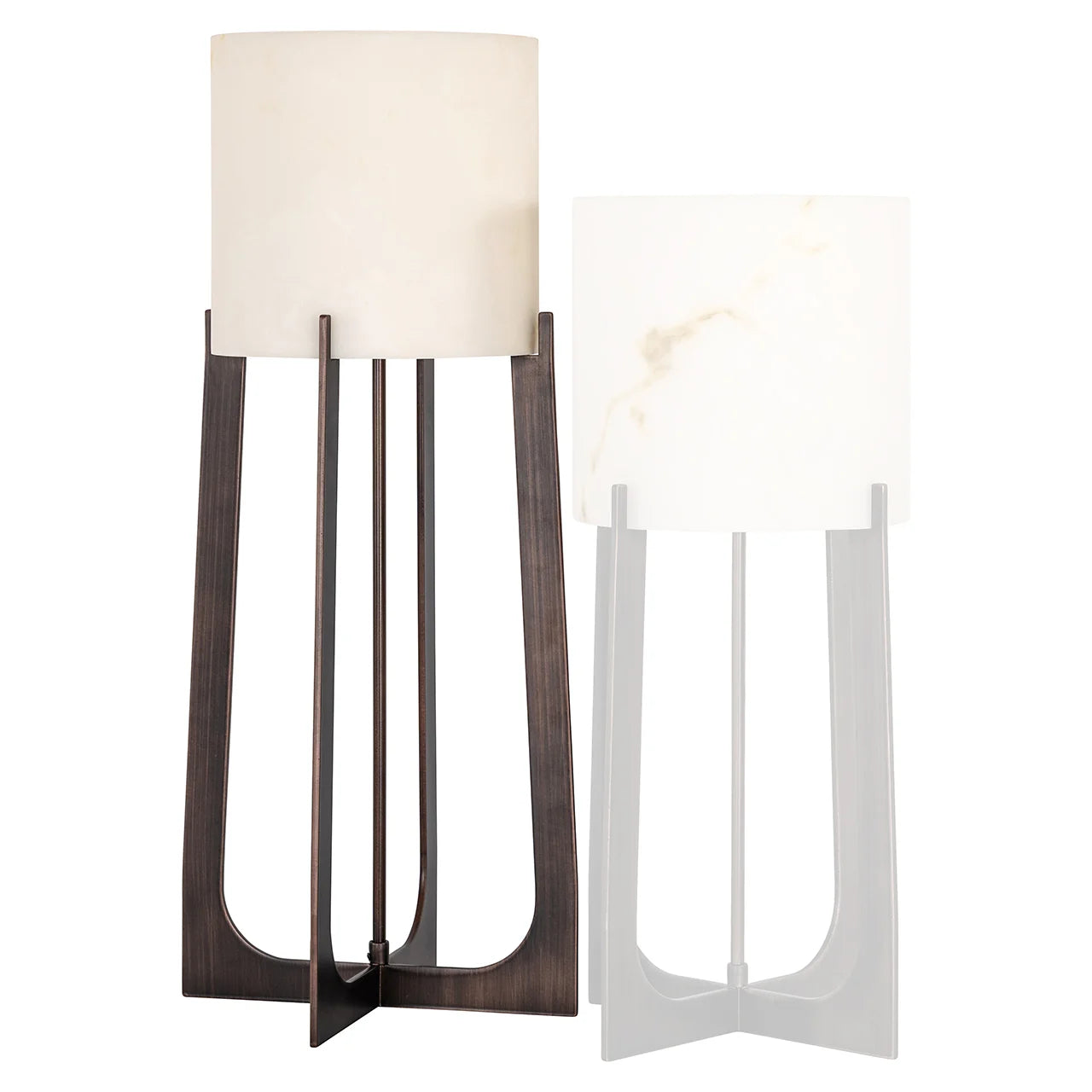 Galda lampa Richmond Interiors Loura big 68/29/29 cm bronza - N1 Home