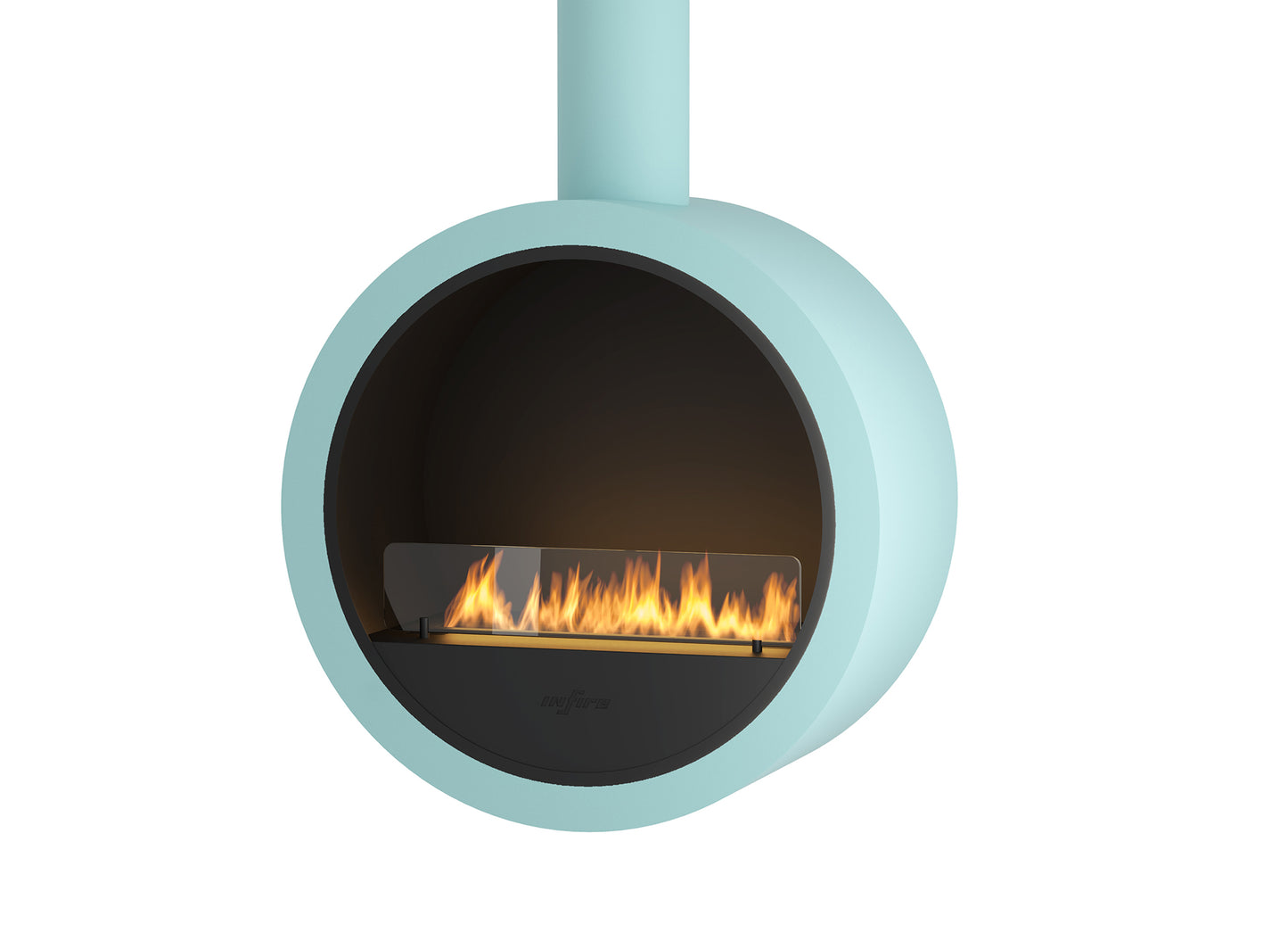 Biokamīns Incyrk 70/35/150 cm gaiši zils - N1 Home