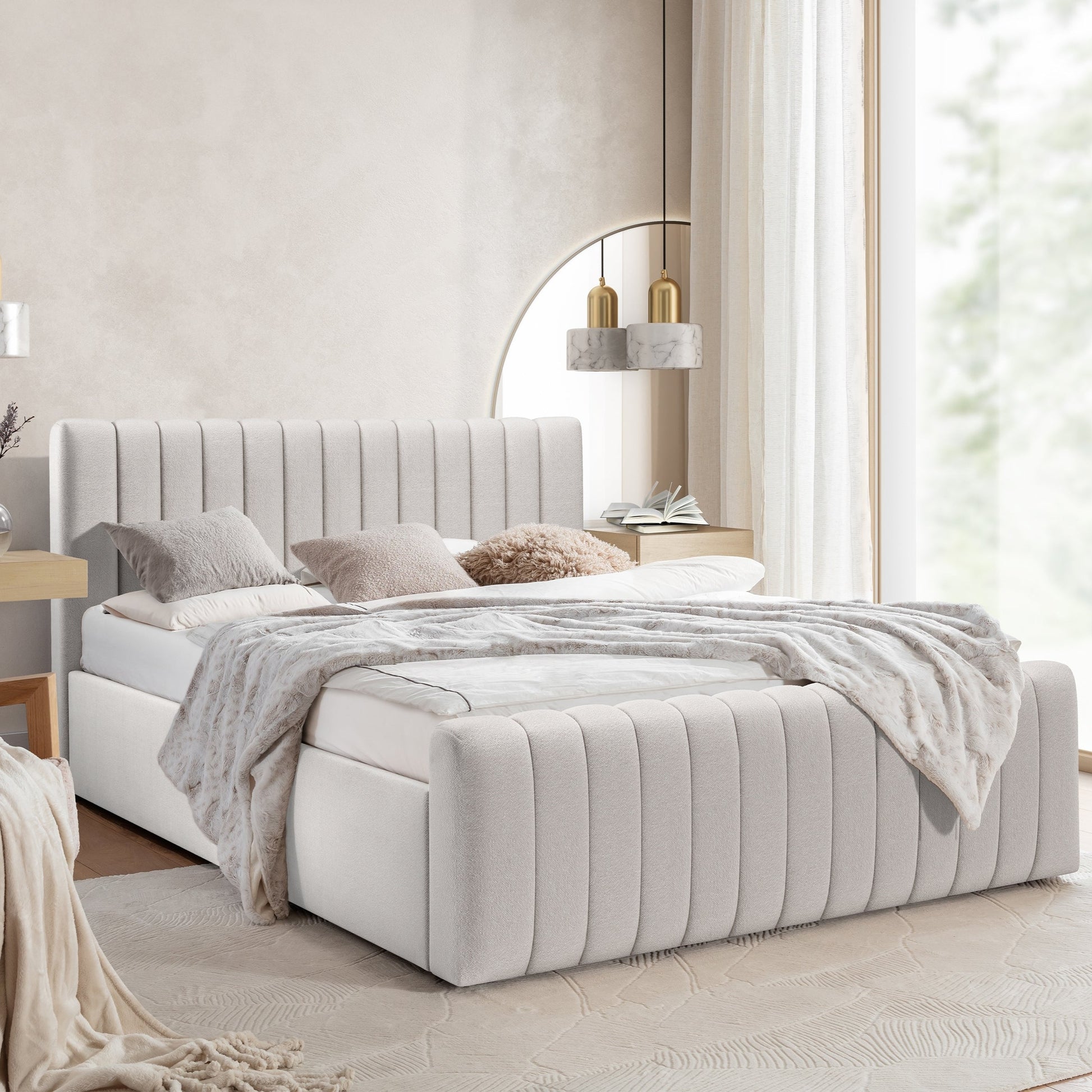 Gulta Austin ar konteineru 120; 140; 160; 180/200 cm Leo 03 - N1 Home