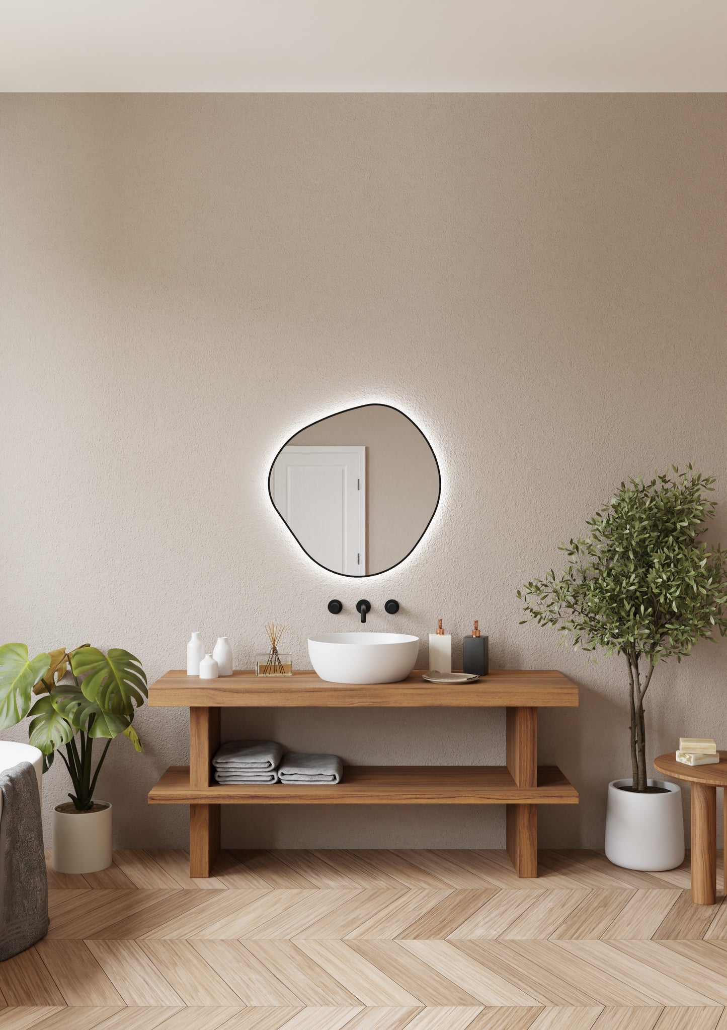 Spogulis Flie Light 80/80 cm