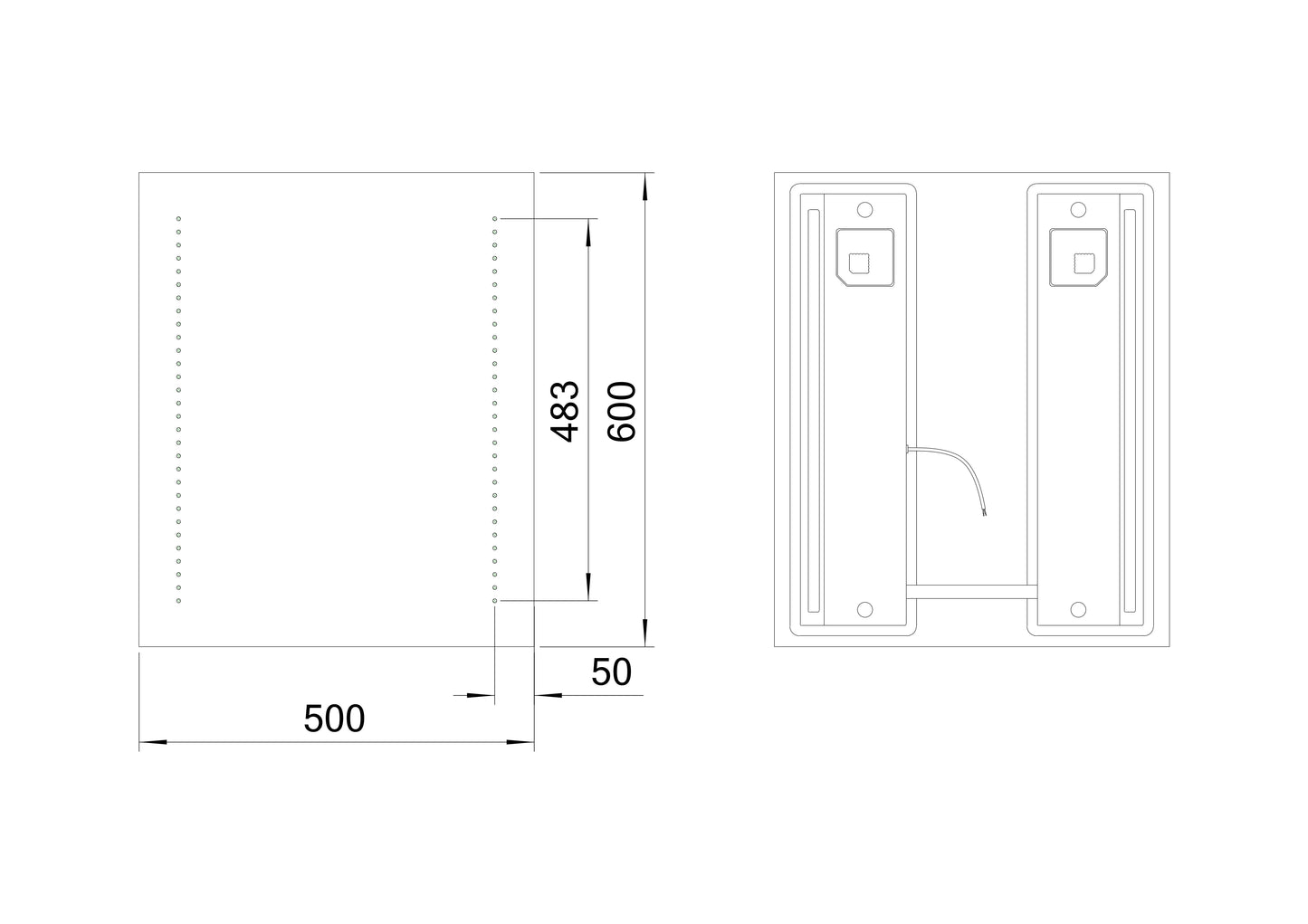 Spogulis Staro 1 50/60 cm