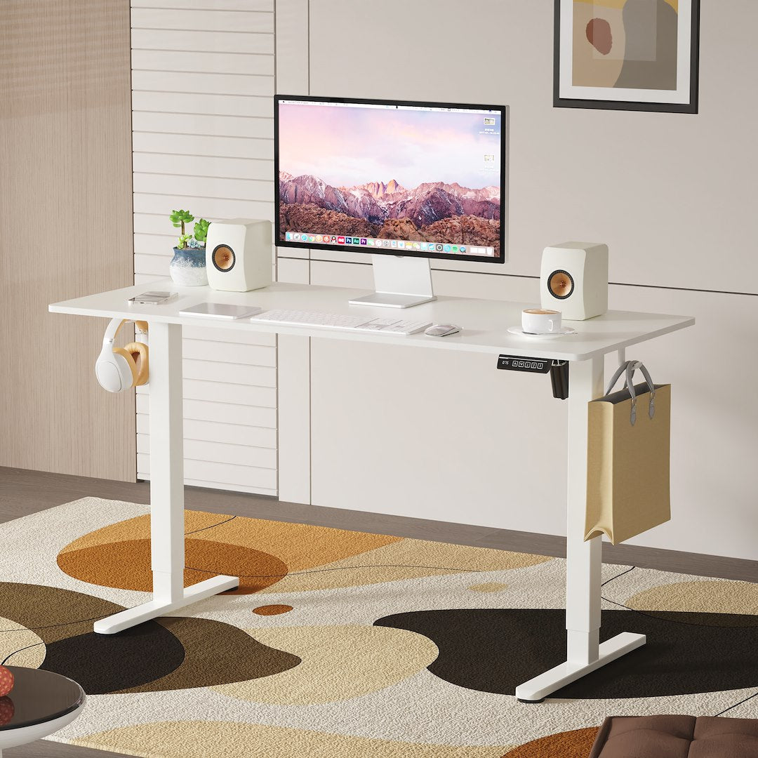 Biroja galds LVN SCL 140/60 cm balts - N1 Home