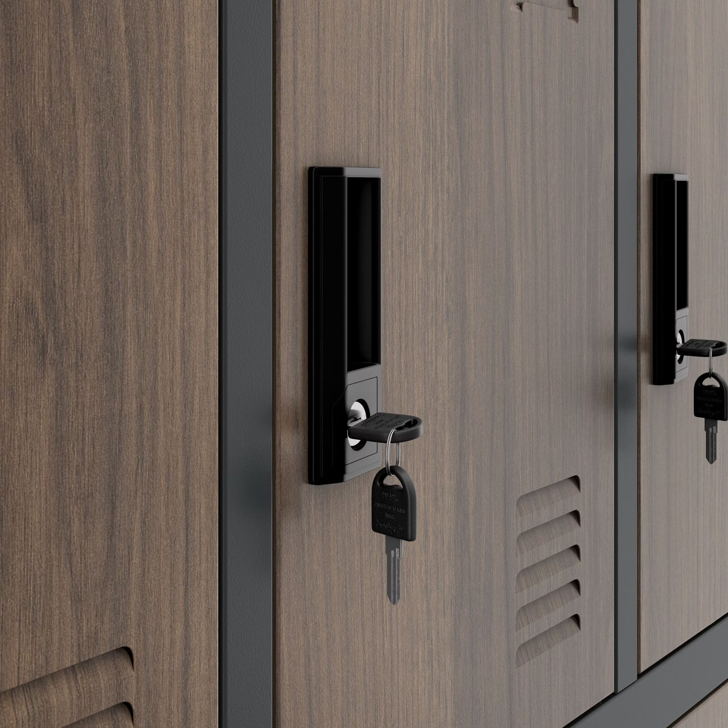 Metāla skapis Marc 185/90/40 cm rieksts/antracīts - N1 Home