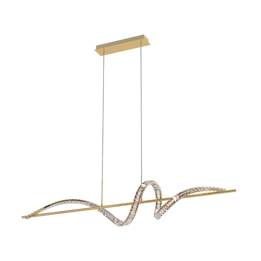 Piekaramā lampa Athena 150/150/28 cm zelts