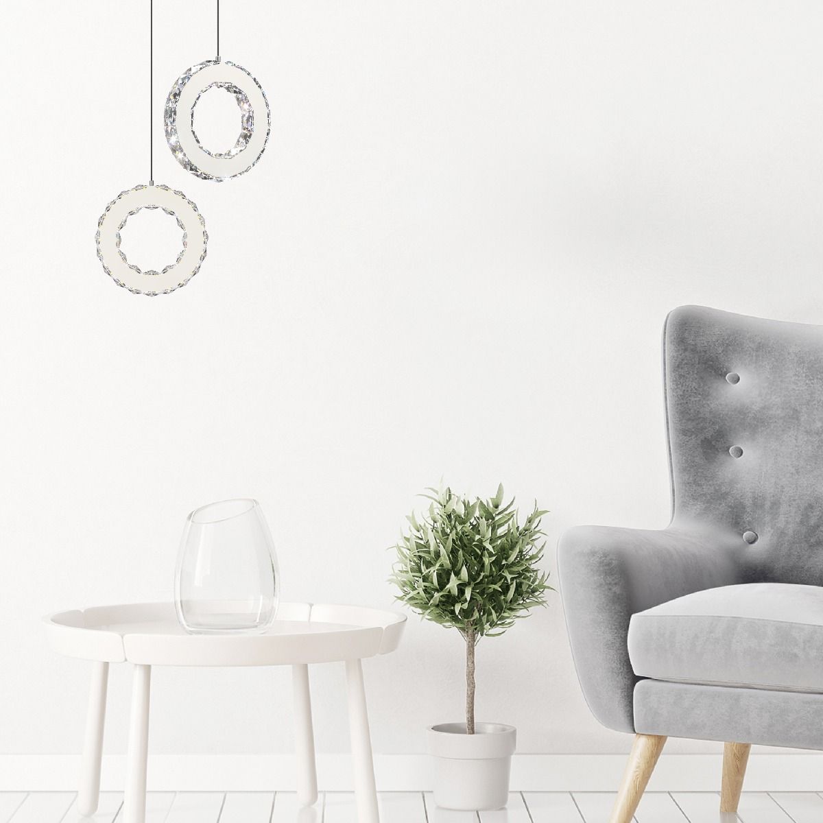 Piekaramā lampa Graff 20/150/18 cm hroms - N1 Home