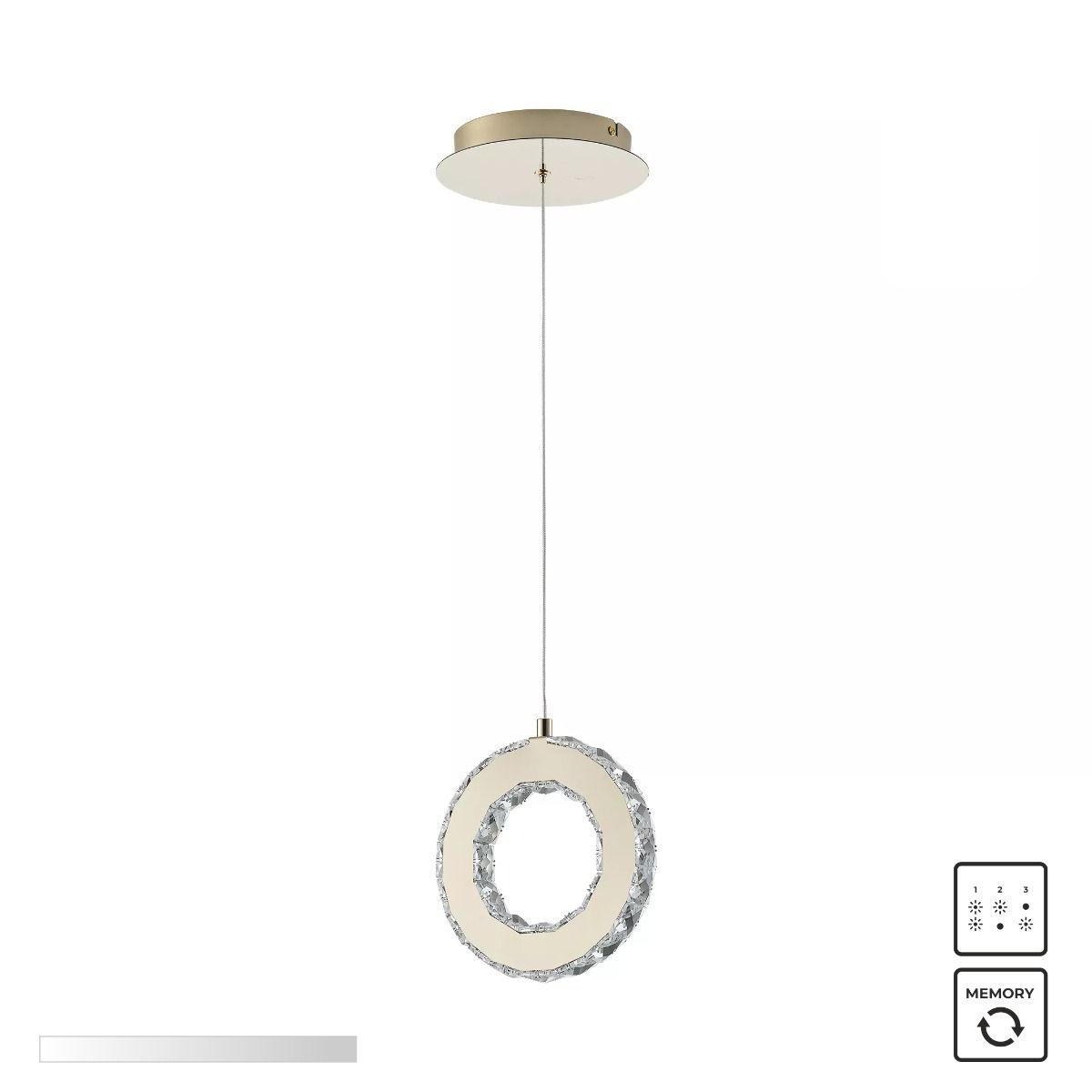 Piekaramā lampa Graff 20/150/18 cm zelts - N1 Home